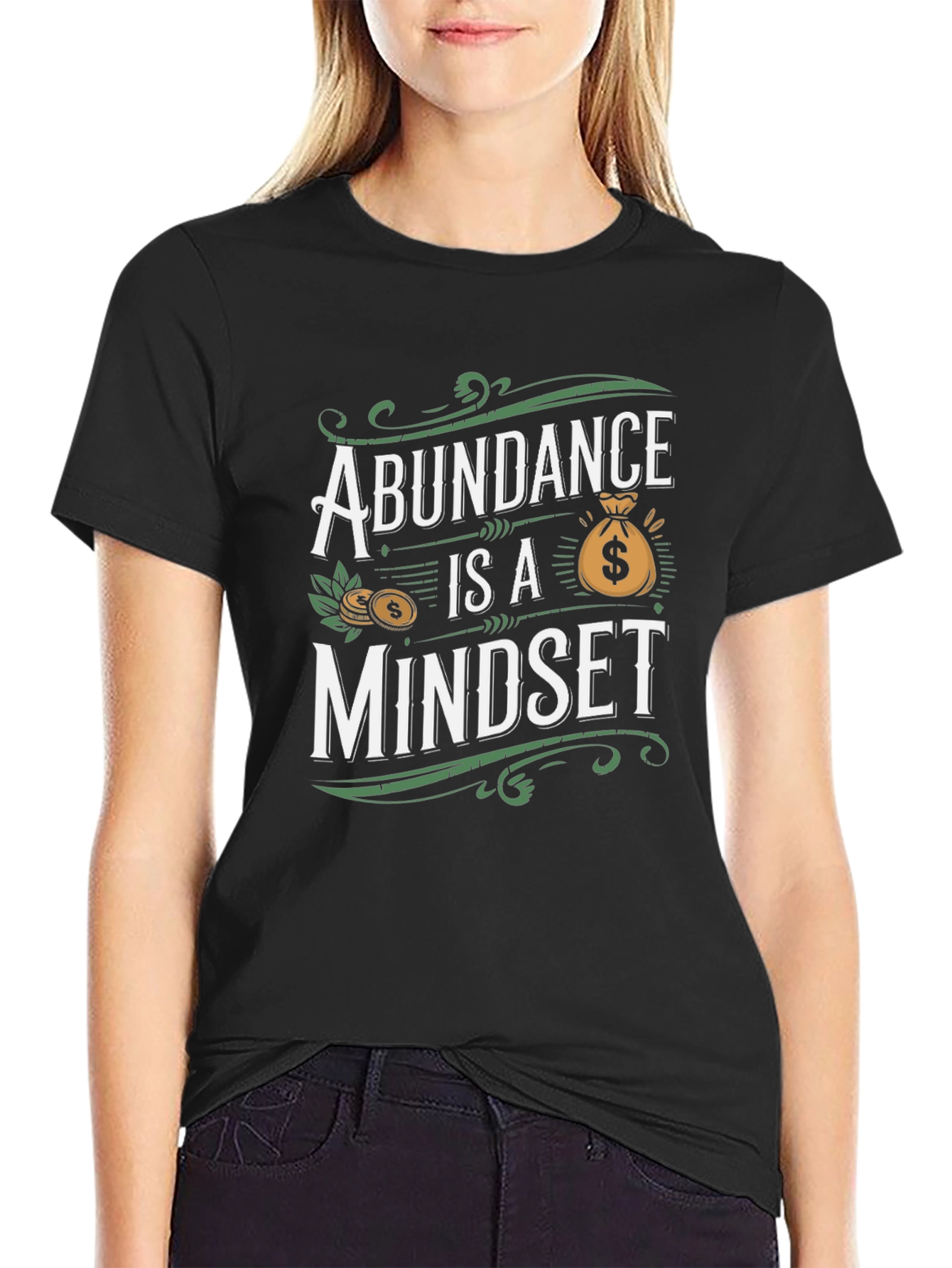 Abundance Mindset Graphic T-Shirt - Unisex Soft Cotton Tee