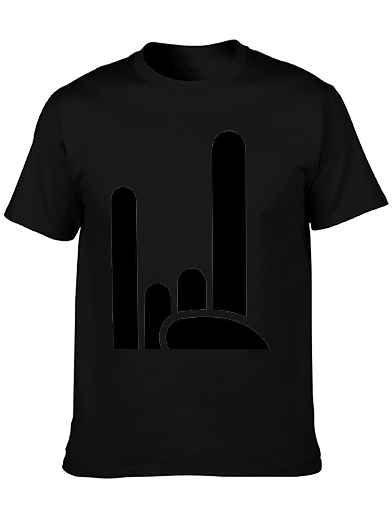 Modern Black Graphic Tee - Cityscape Design
