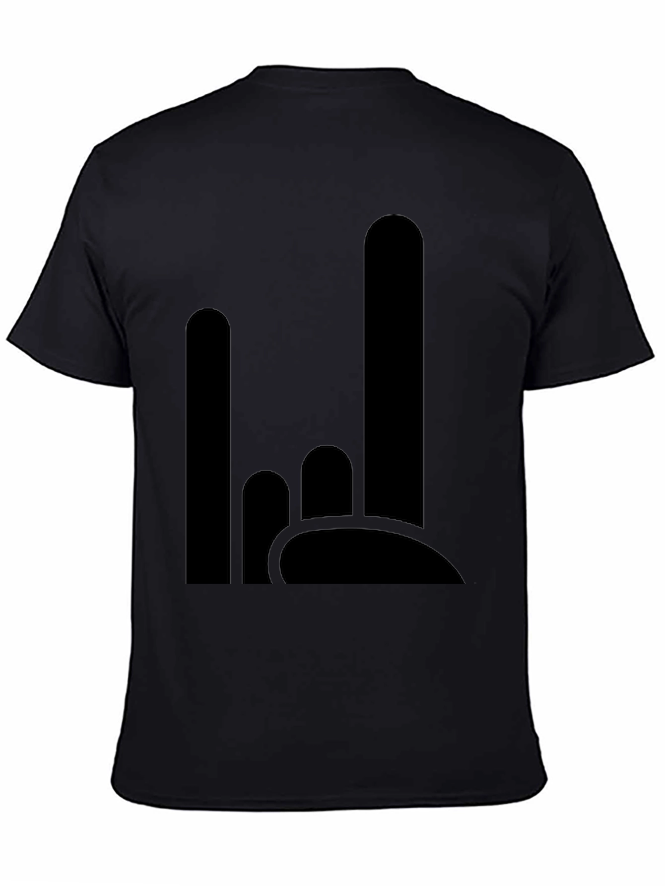 Modern Black Graphic Tee - Cityscape Design