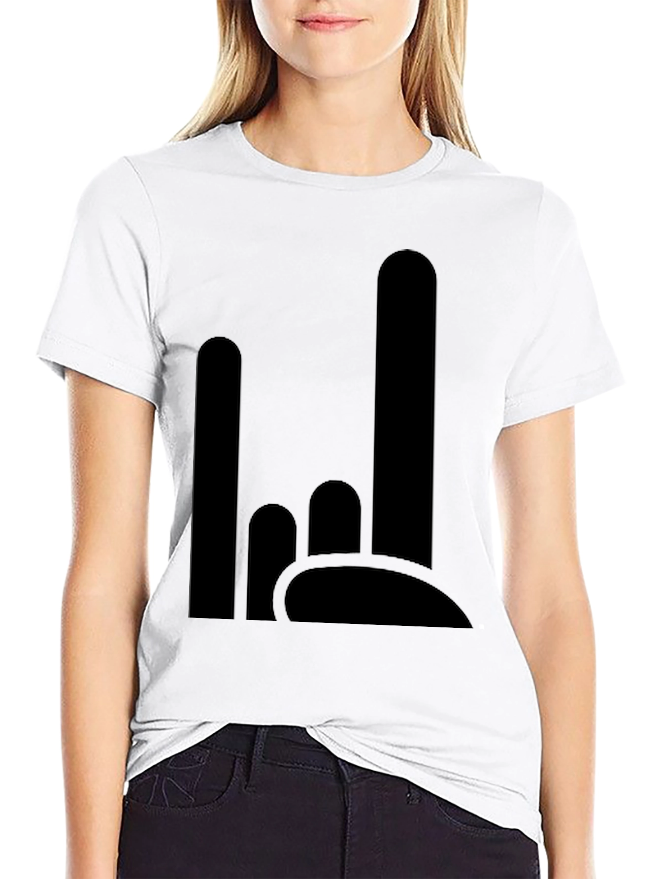 Modern Black Graphic Tee - Cityscape Design