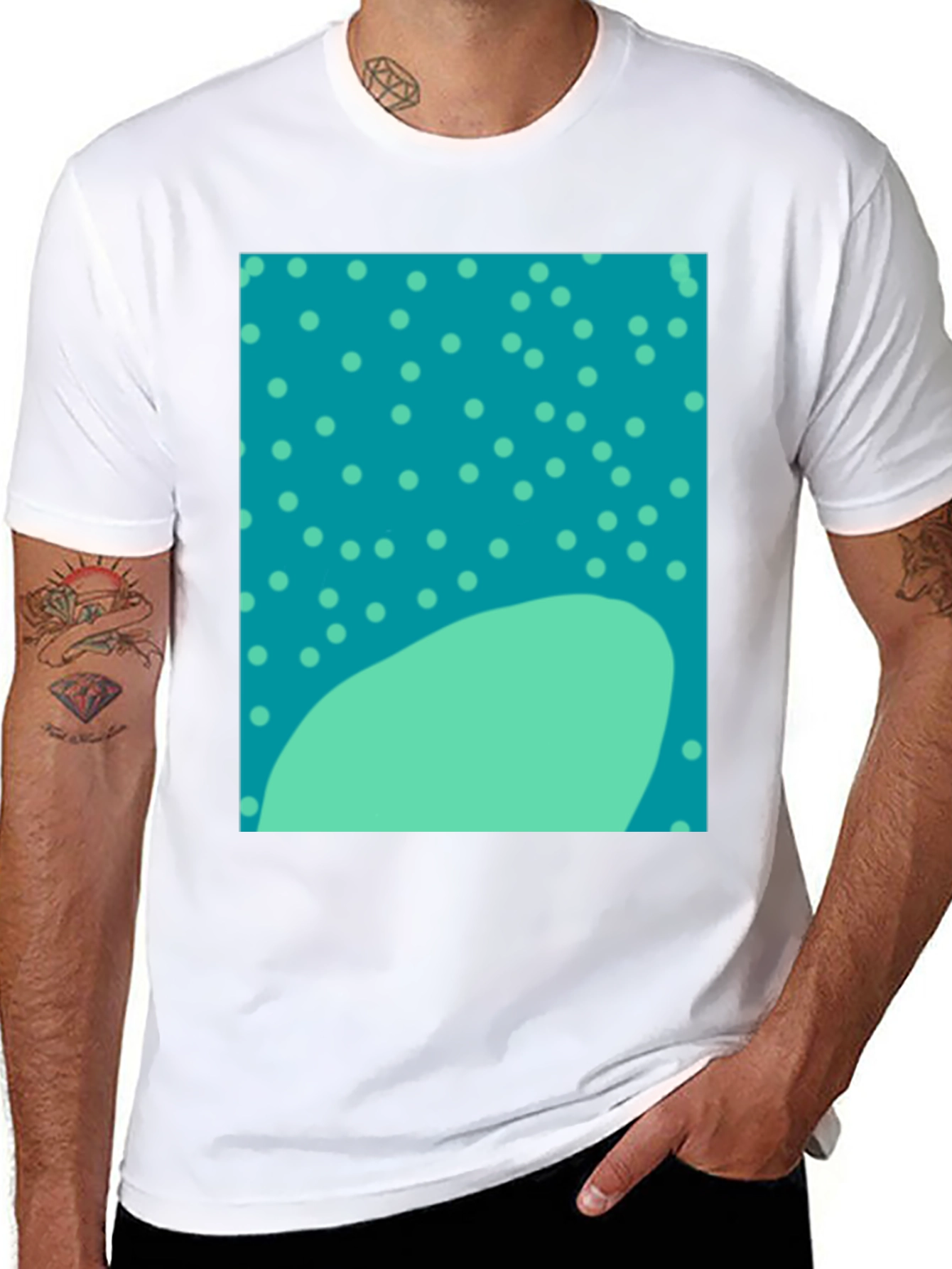 Funky Polka Dot Whale Shark Pattern Tee
