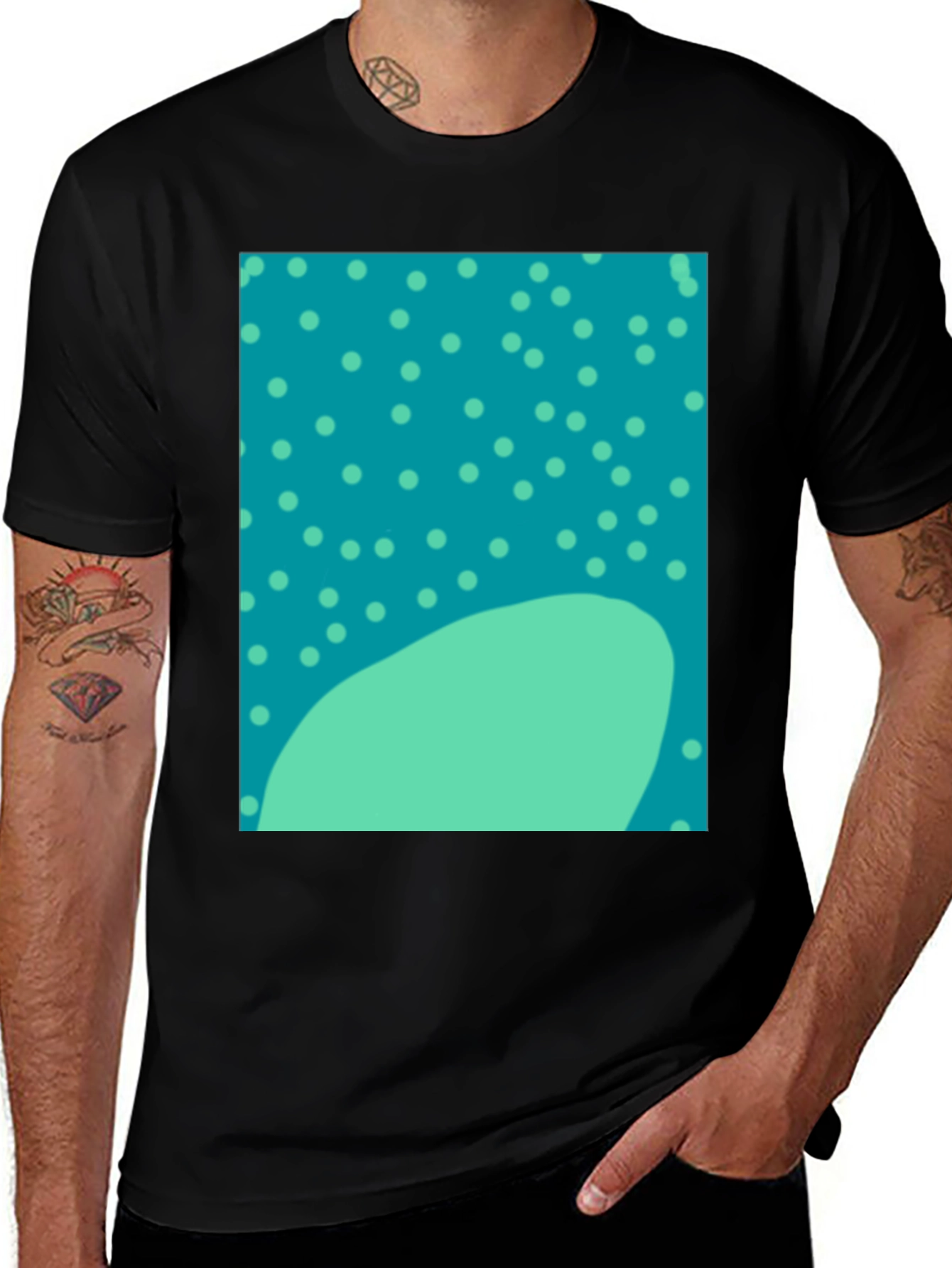 Funky Polka Dot Whale Shark Pattern Tee