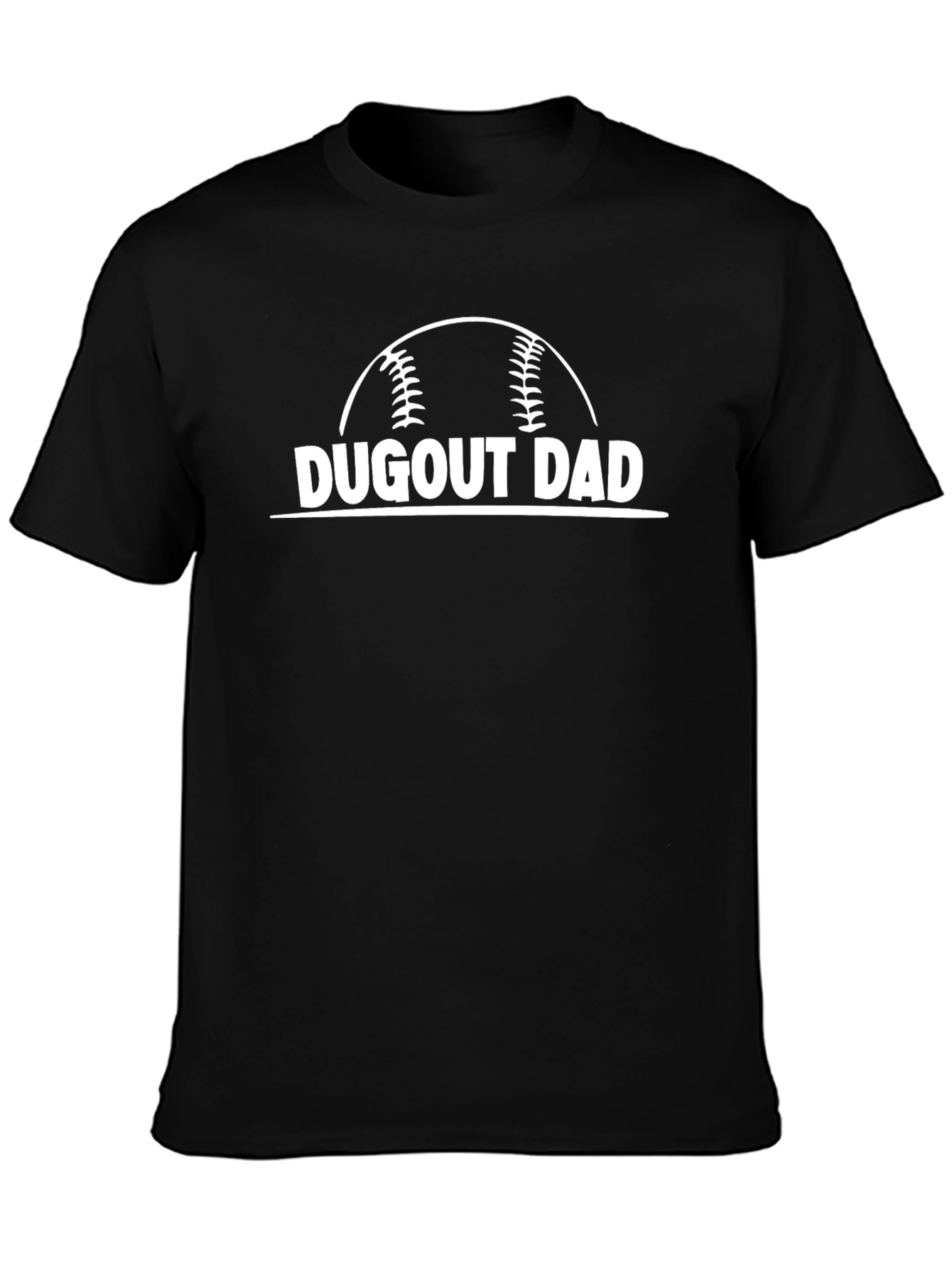 Dugout Dad Baseball Graphic T-Shirt