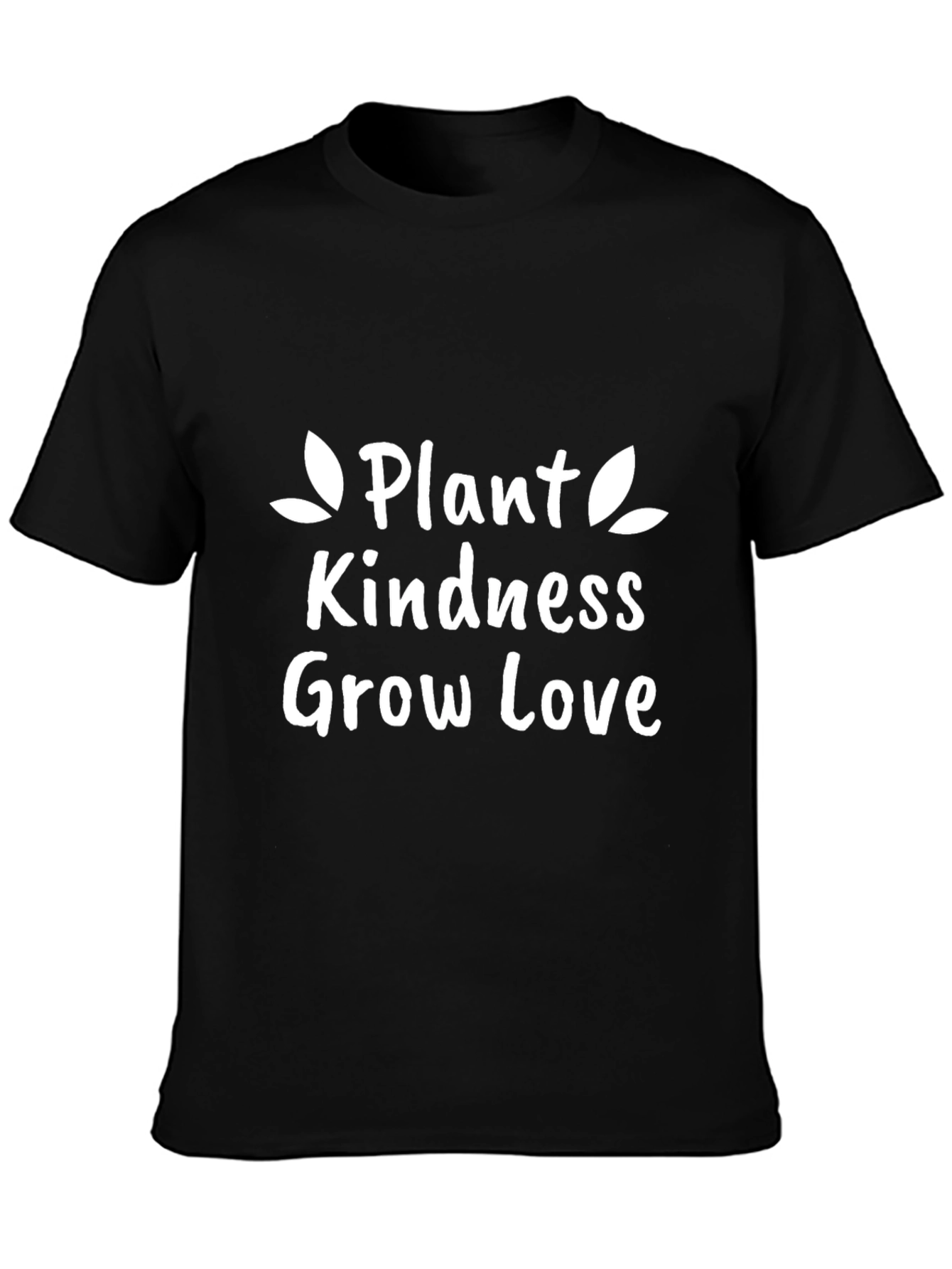 Plant Kindness Grow Love Graphic Tee - Black