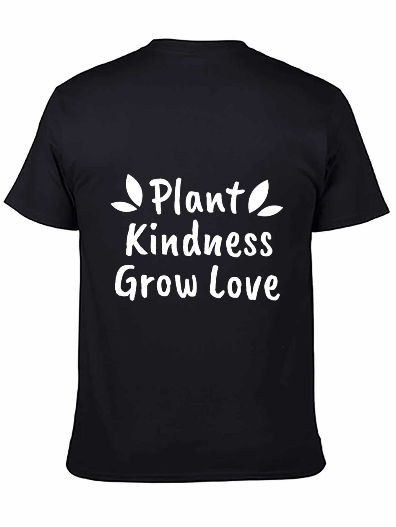 Plant Kindness Grow Love Graphic Tee - Black