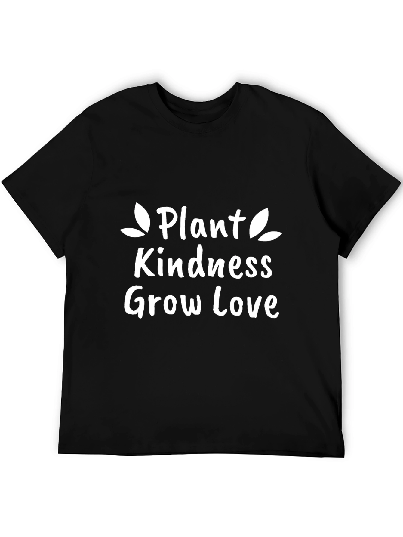 Plant Kindness Grow Love Graphic Tee - Black