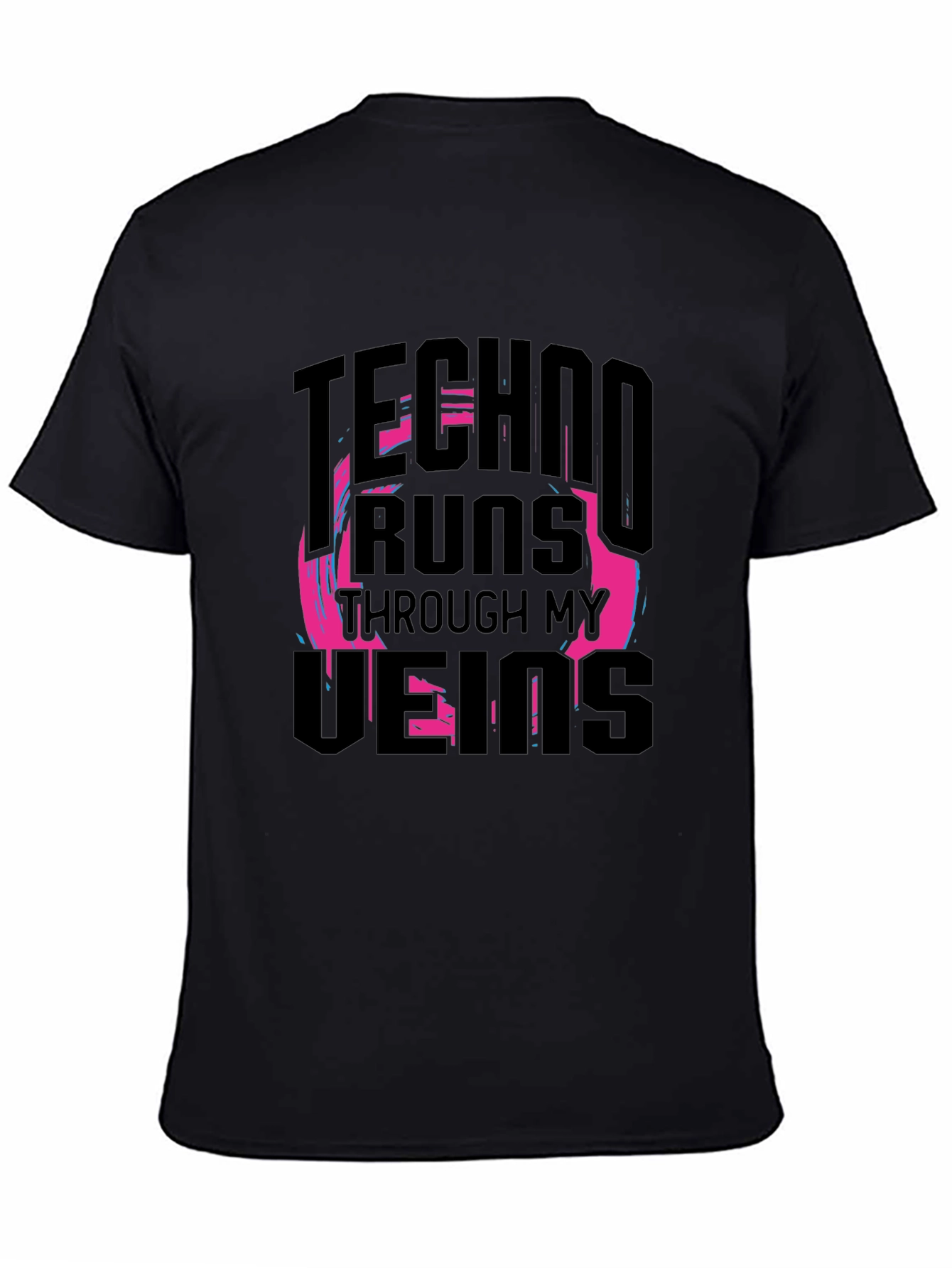 Techno Runs Through My Veins Graphic T-Shirt