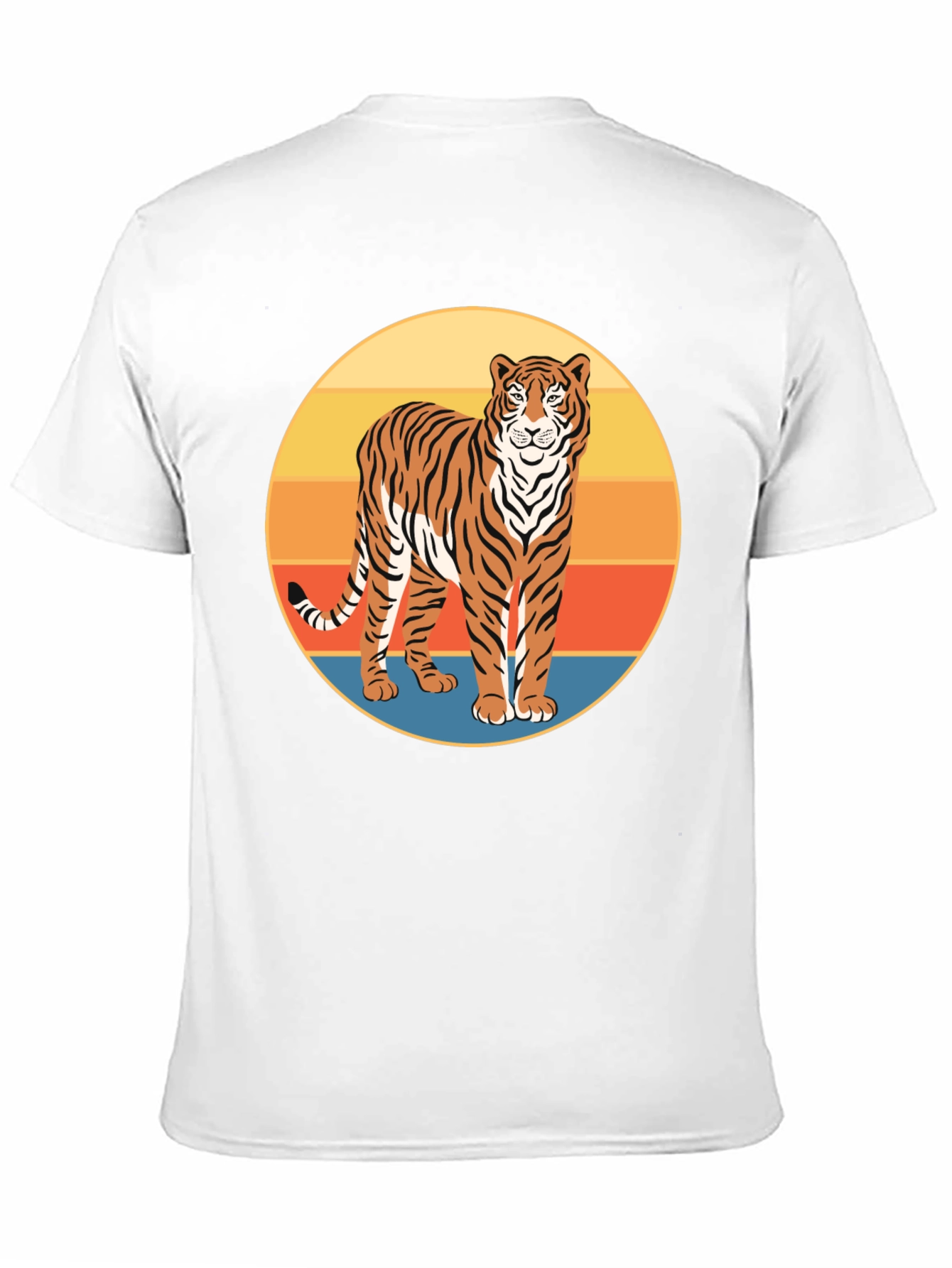 Retro Tiger Graphic Tee - Cool Animal Print Shirt