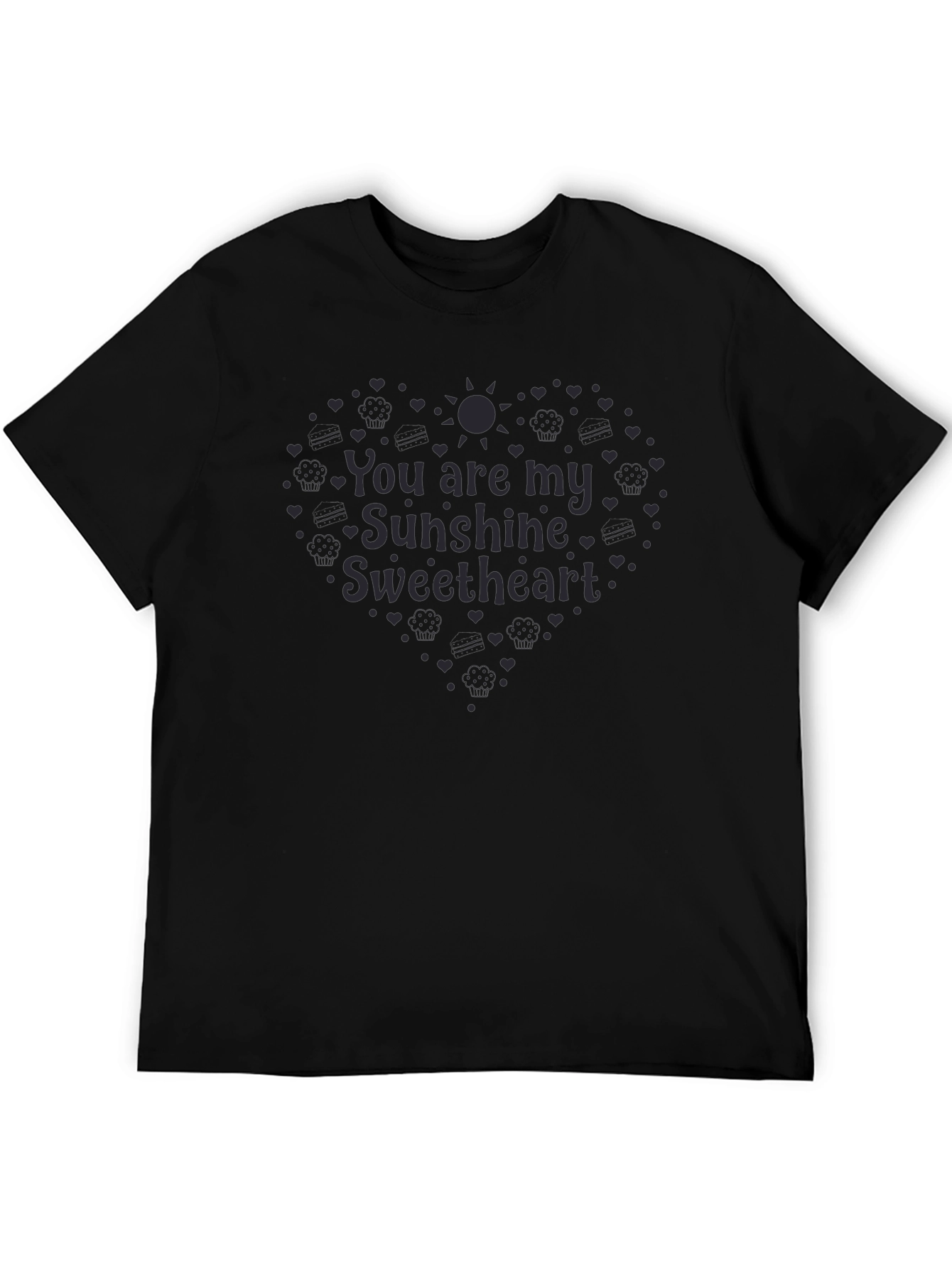 Sunshine Sweetheart Black T-Shirt