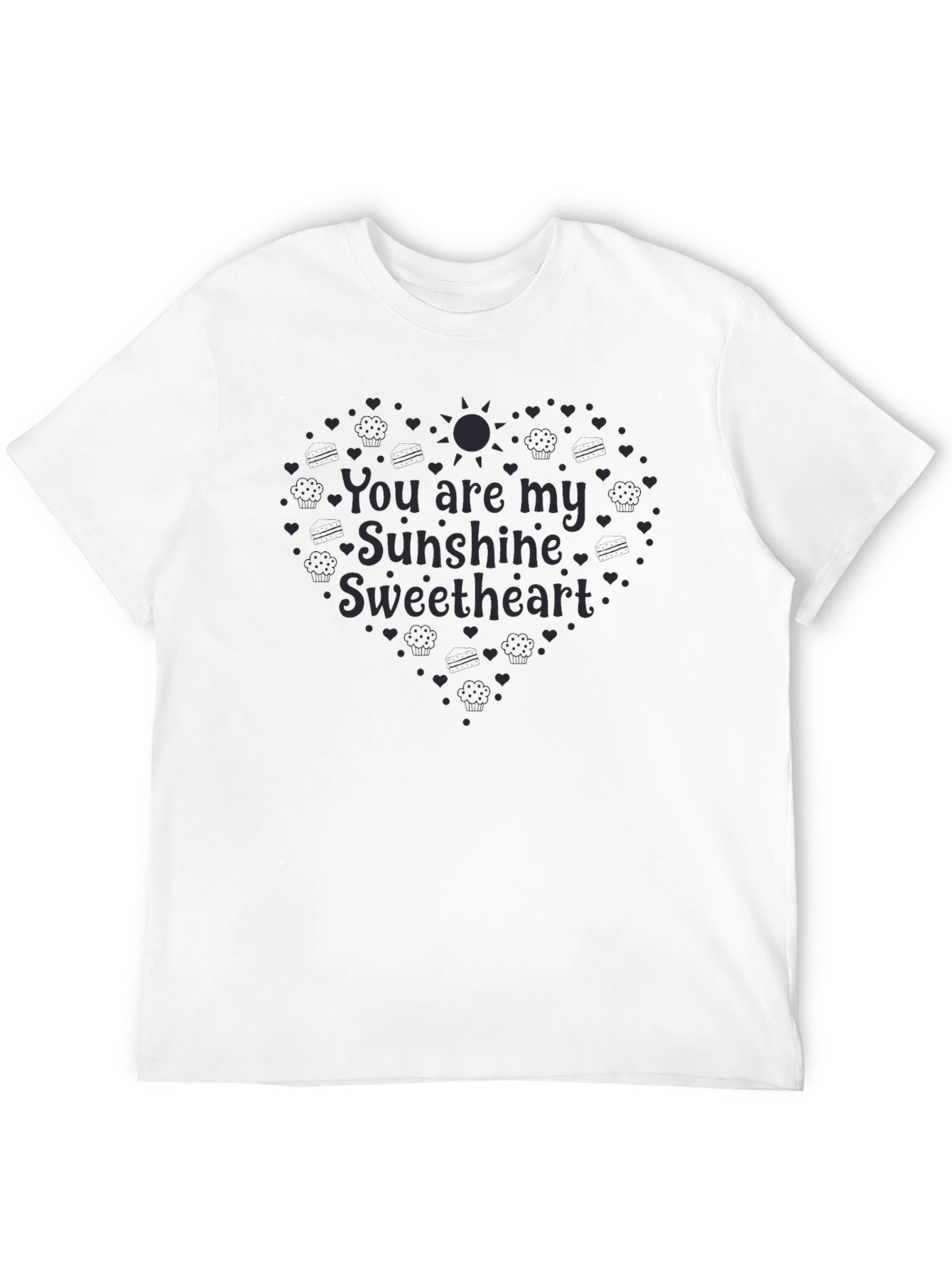 Sunshine Sweetheart Black T-Shirt