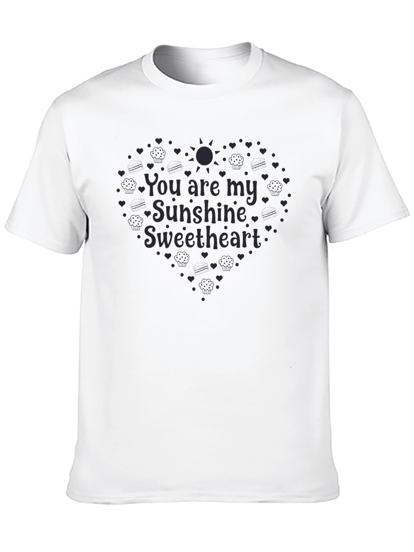 Sunshine Sweetheart Black T-Shirt