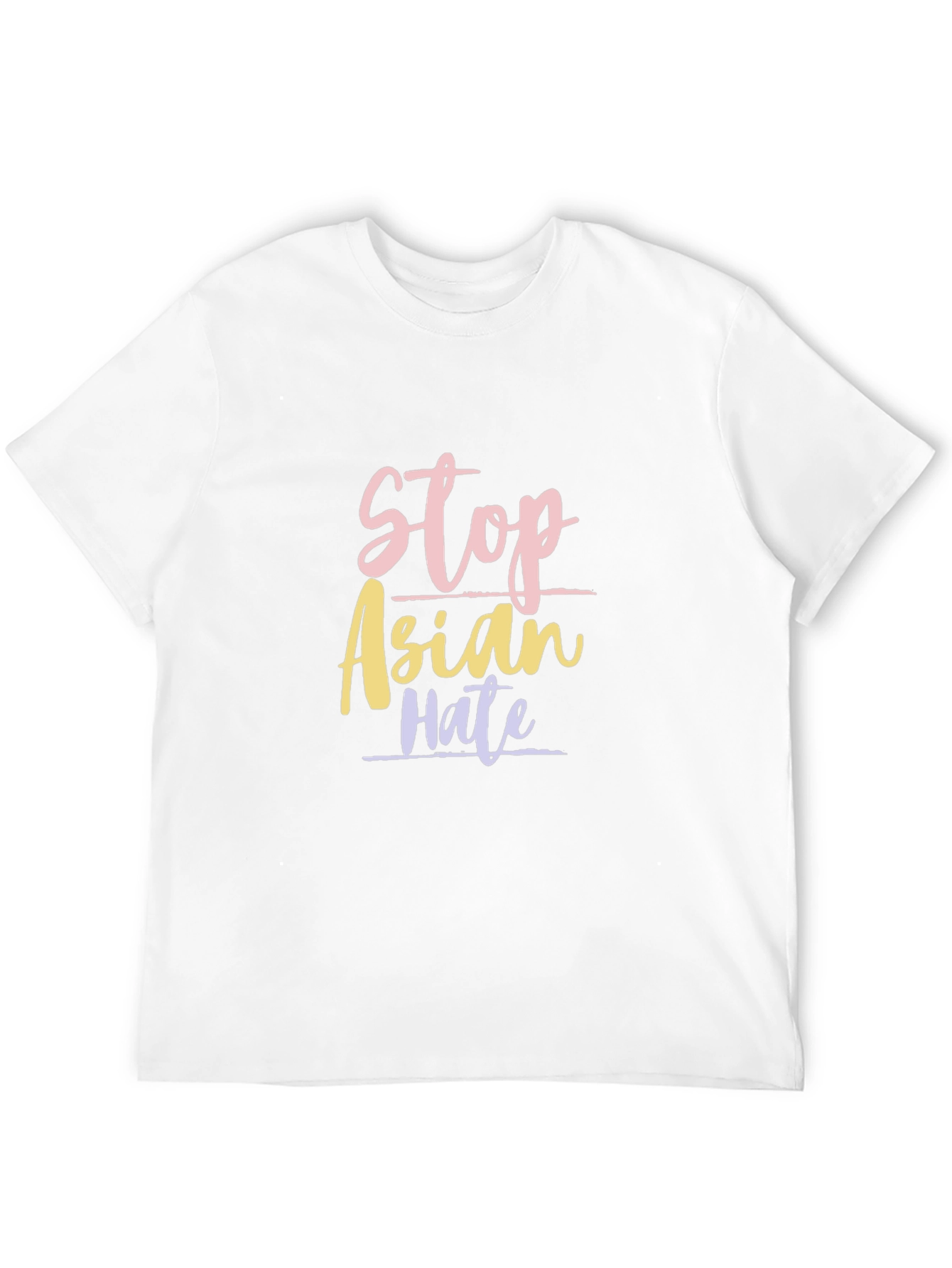 Stop Asian Hate Graphic Tee - Black Cotton T-Shirt