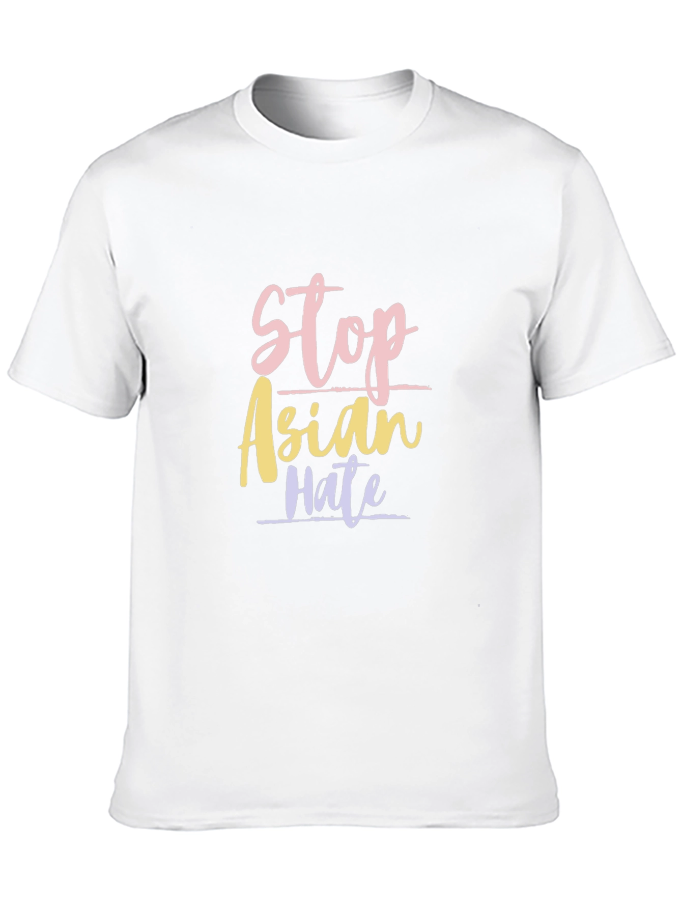 Stop Asian Hate Graphic Tee - Black Cotton T-Shirt
