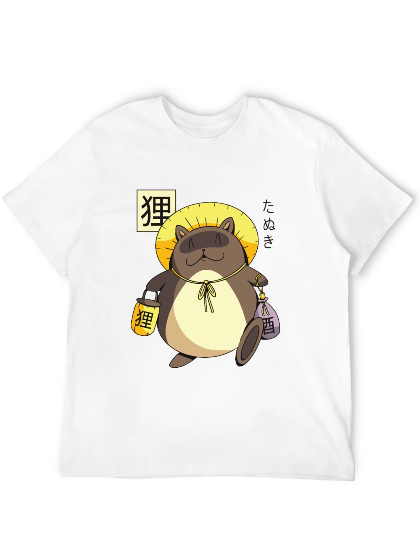 Tanuki Graphic Tee - Japanese Folklore T-Shirt