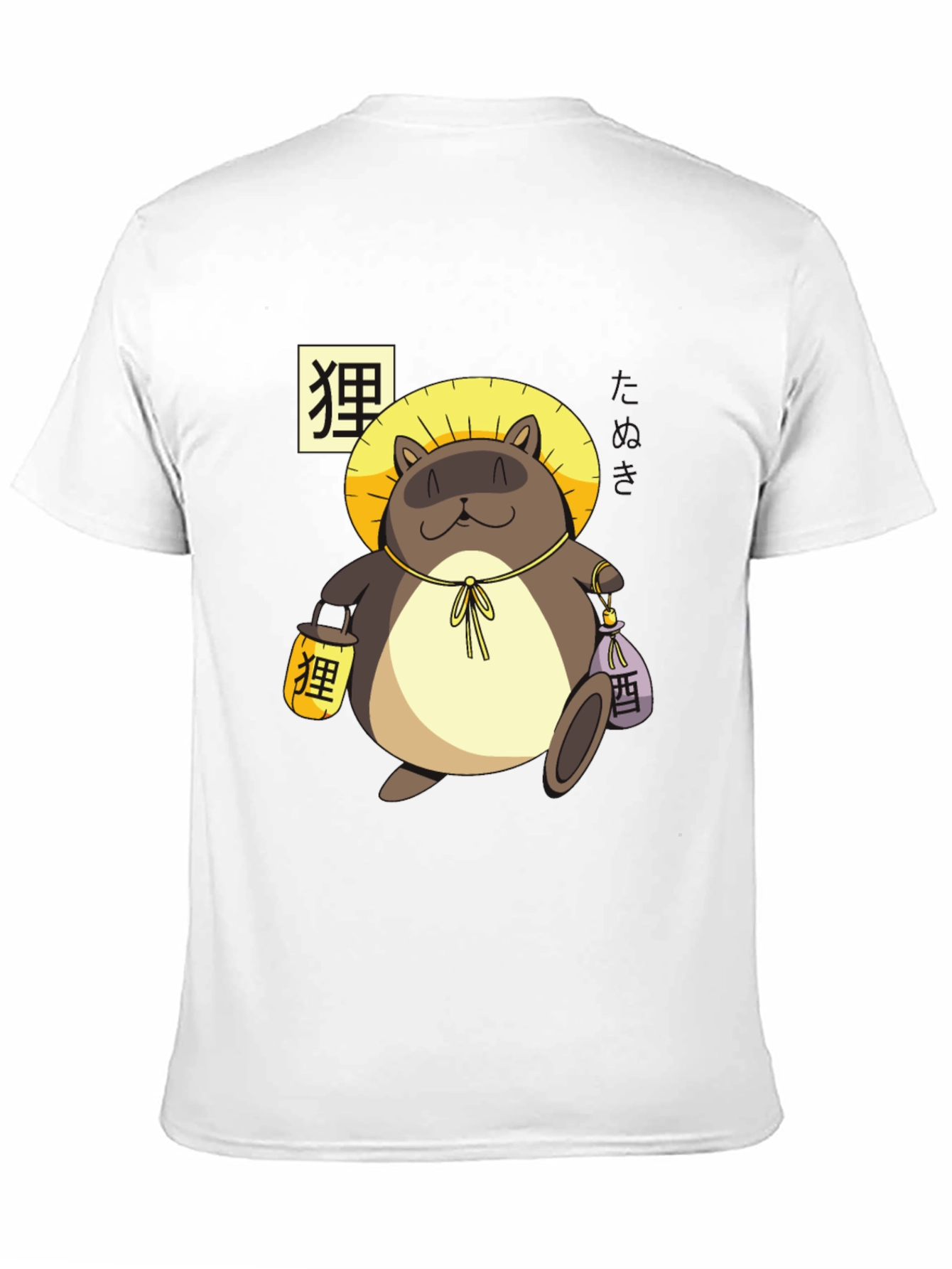 Tanuki Graphic Tee - Japanese Folklore T-Shirt