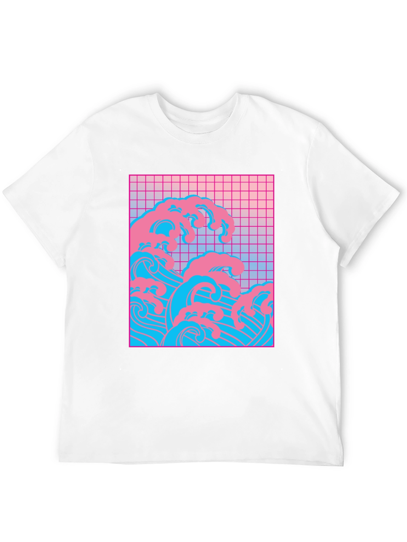 Vaporwave Wave Graphic Tee - Retro Style T-Shirt