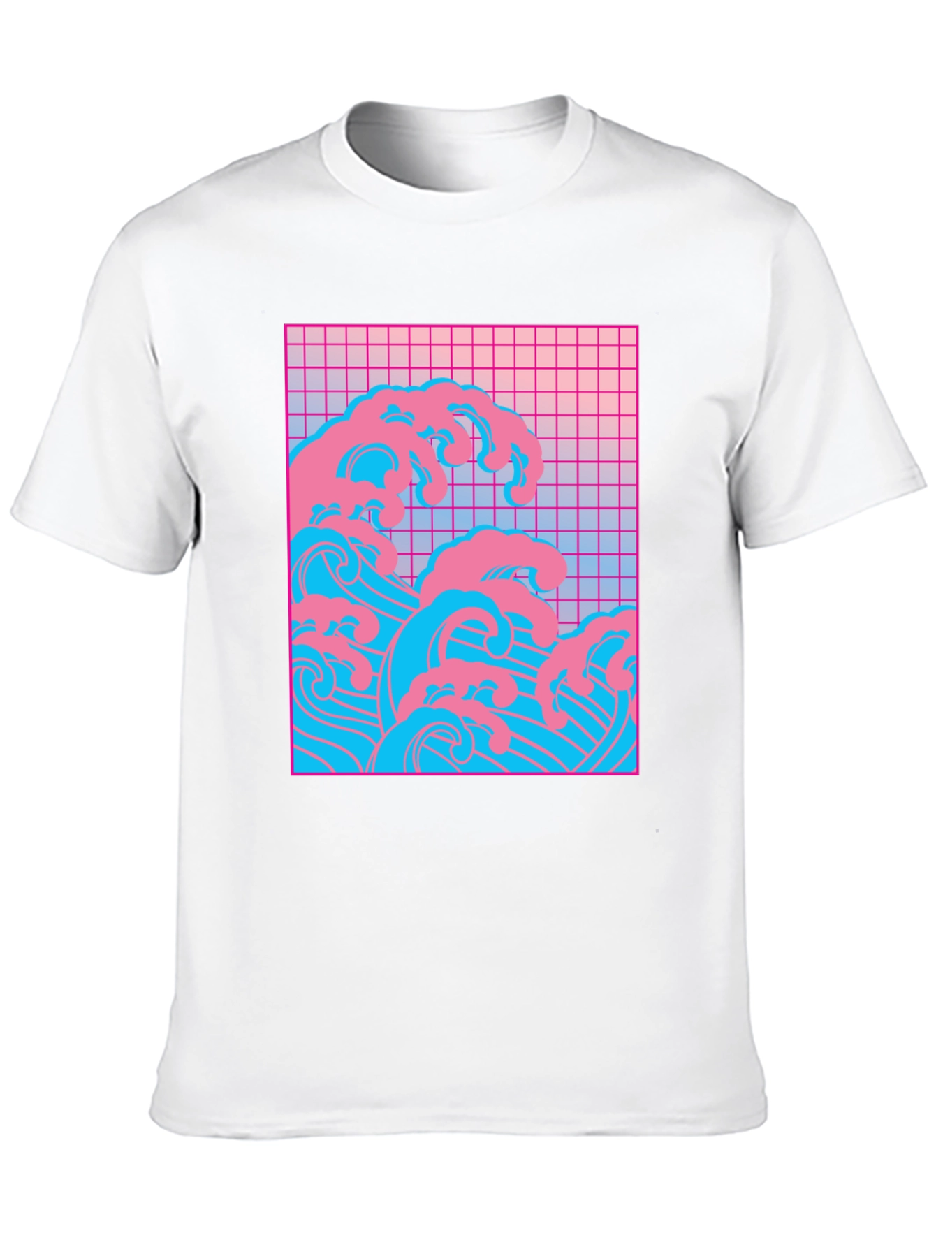 Vaporwave Wave Graphic Tee - Retro Style T-Shirt
