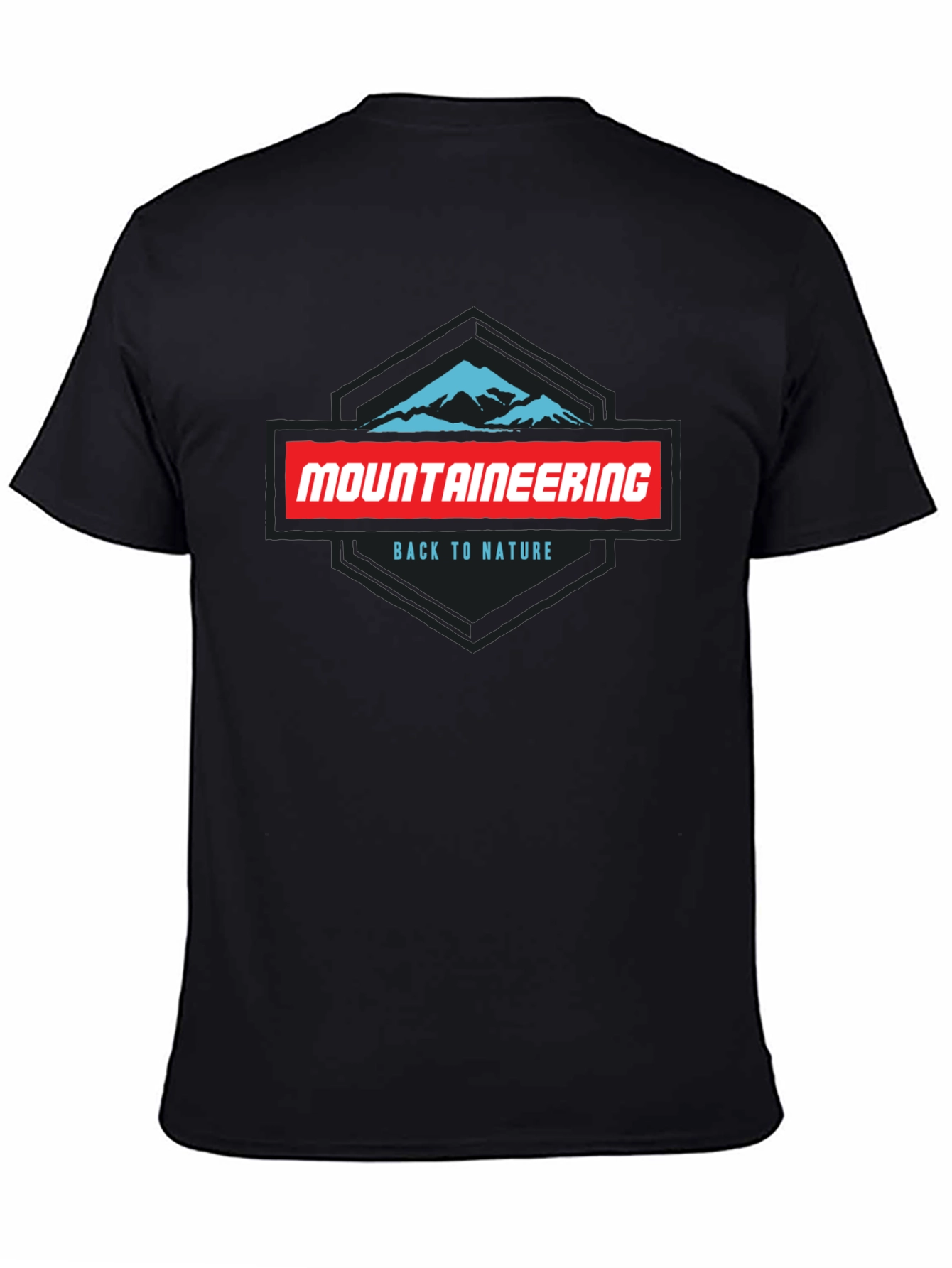 Mountaineering Back to Nature Black Graphic Tee