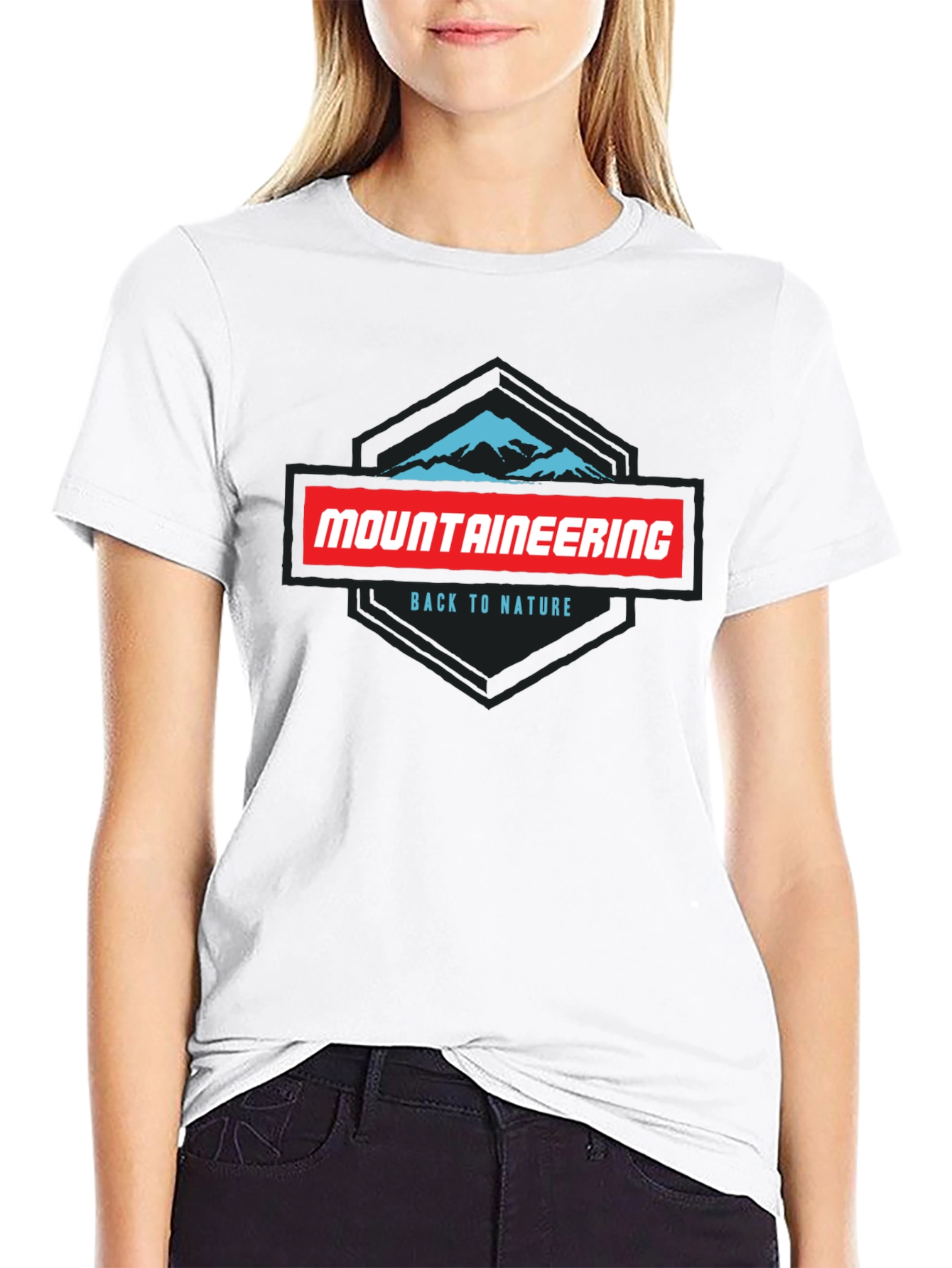 Mountaineering Back to Nature Black Graphic Tee