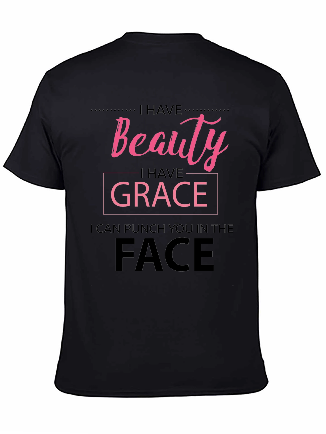 Beauty Grace Punch T-Shirt - Funny Graphic Tee