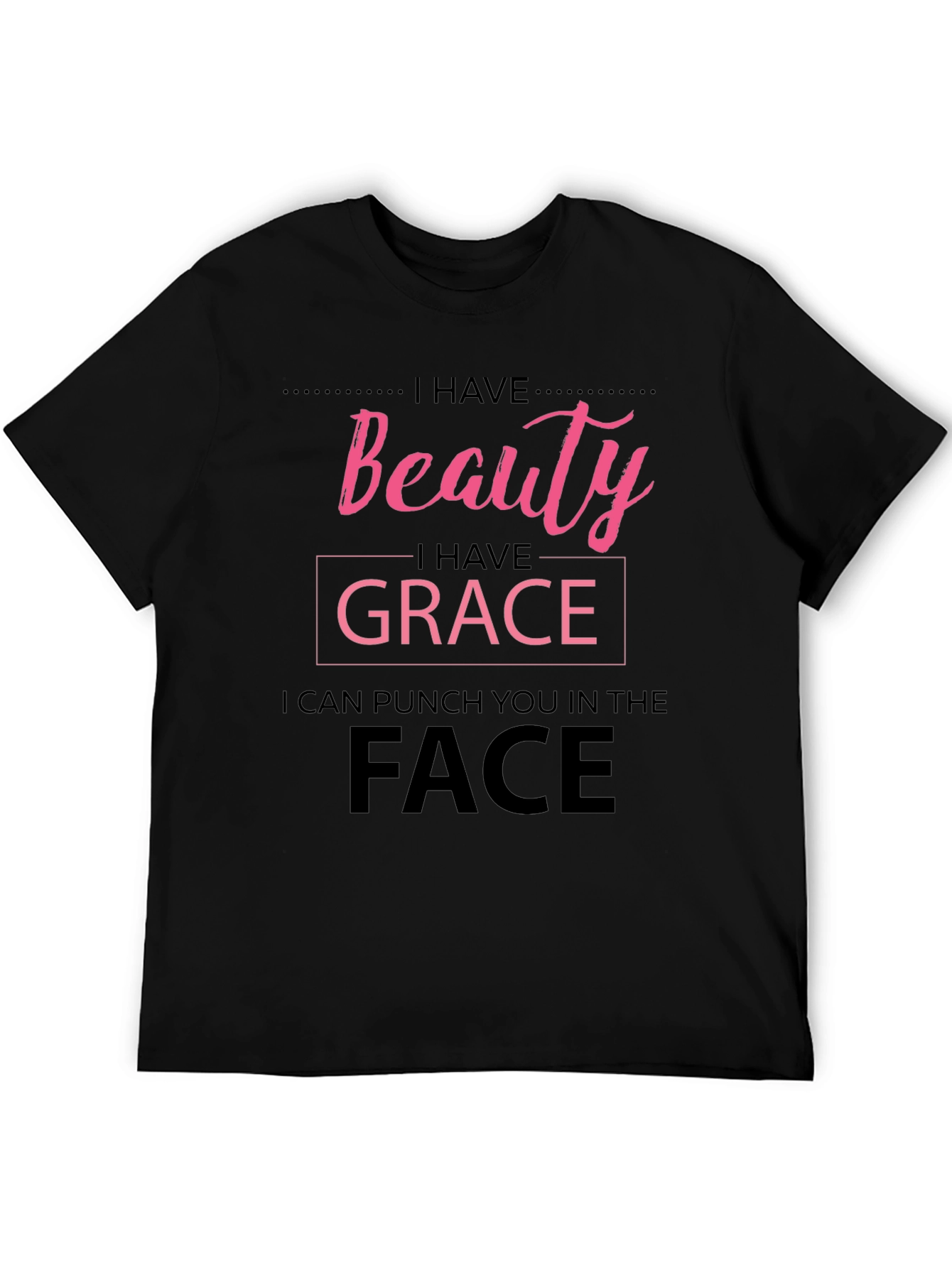 Beauty Grace Punch T-Shirt - Funny Graphic Tee