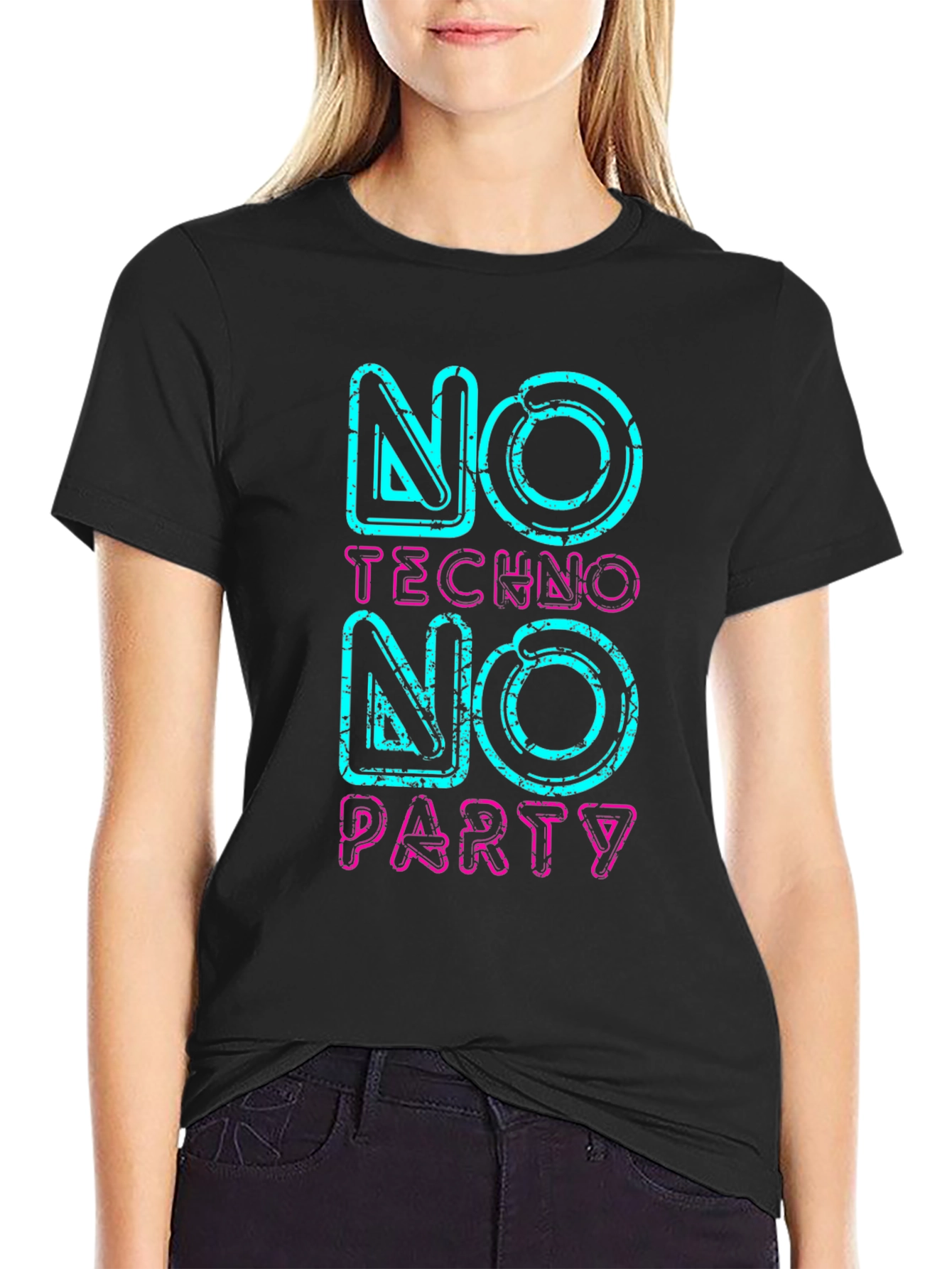 No Techno No Party Graphic Tee