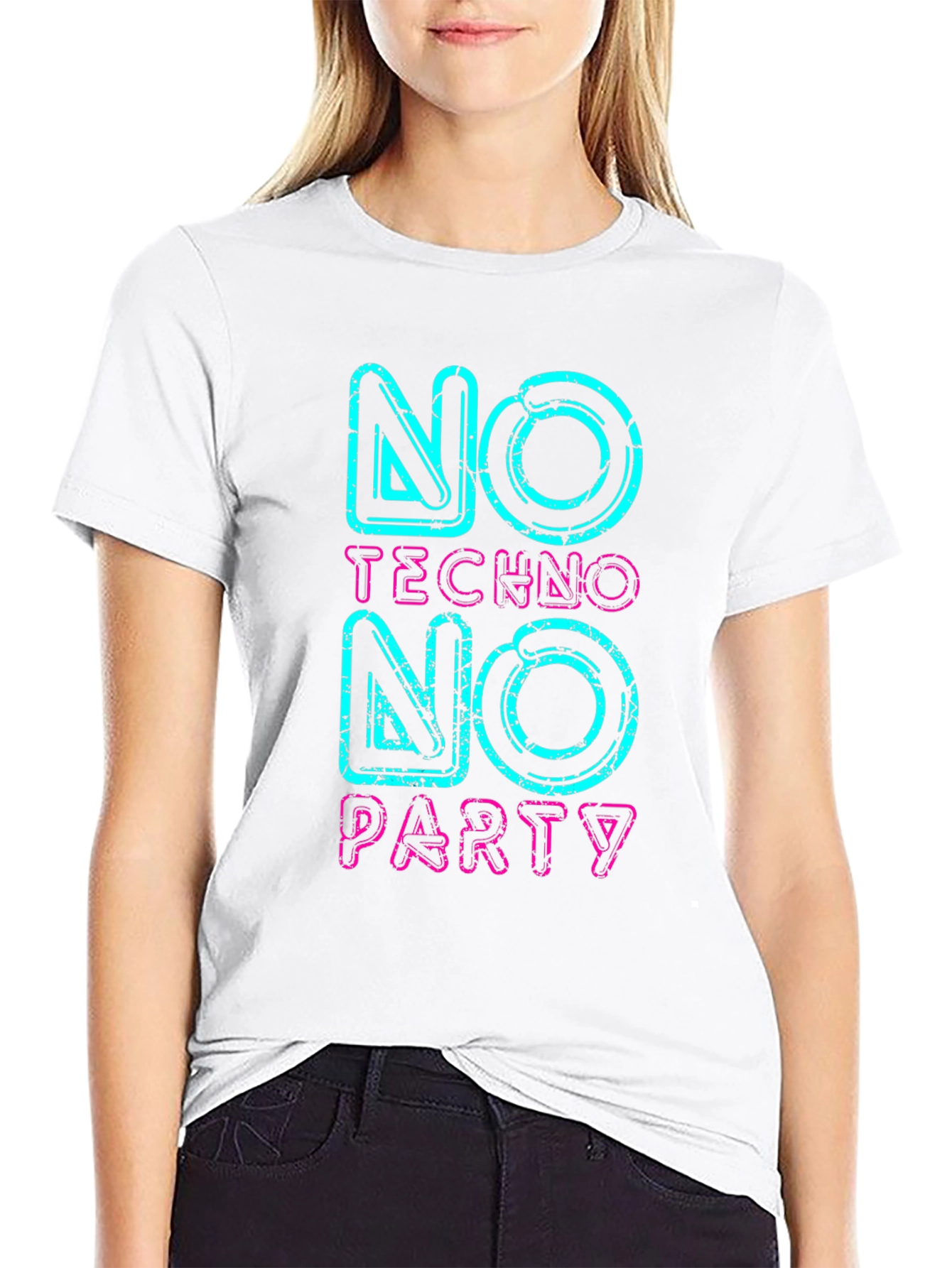 No Techno No Party Graphic Tee