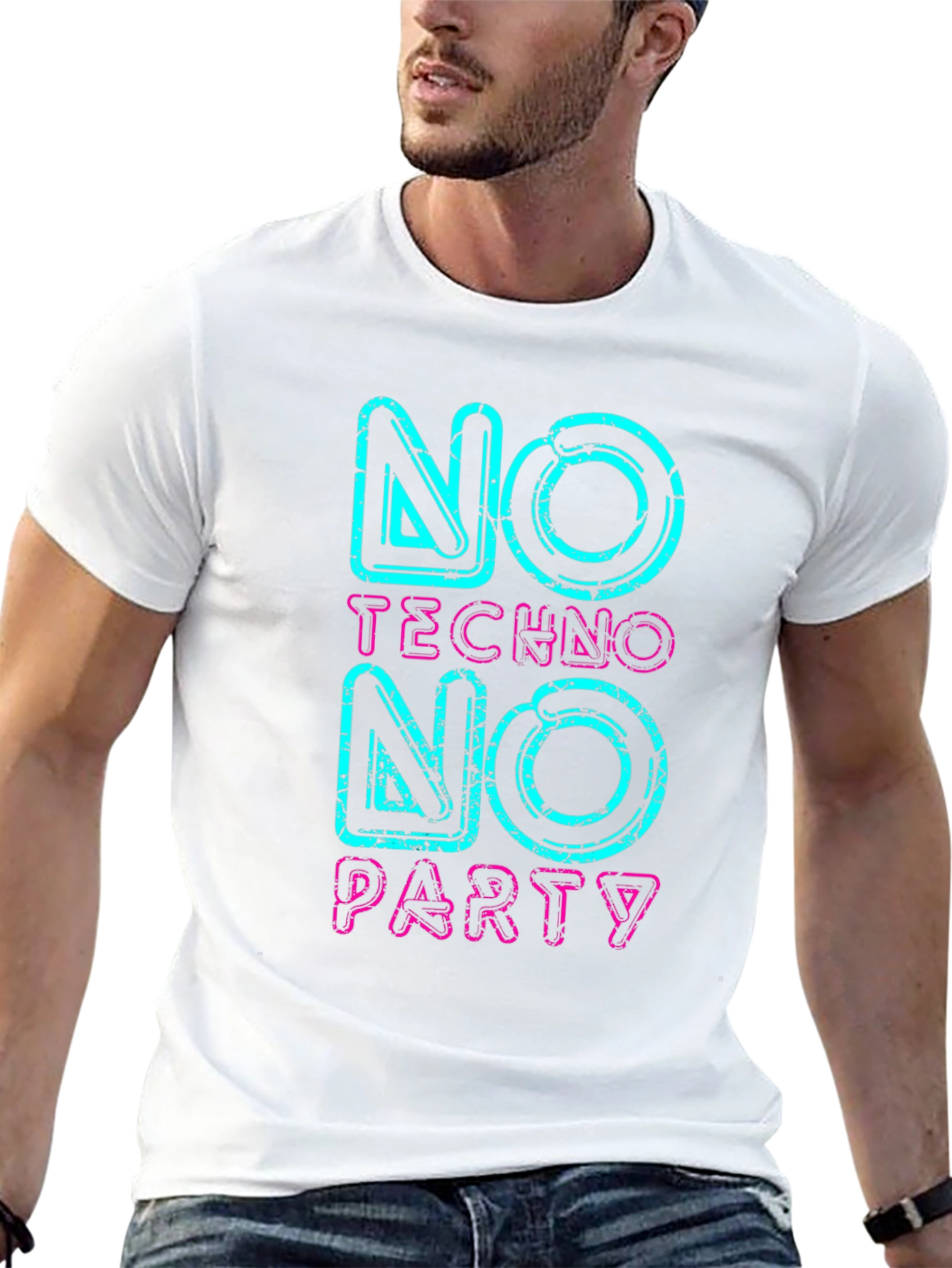 No Techno No Party Graphic Tee