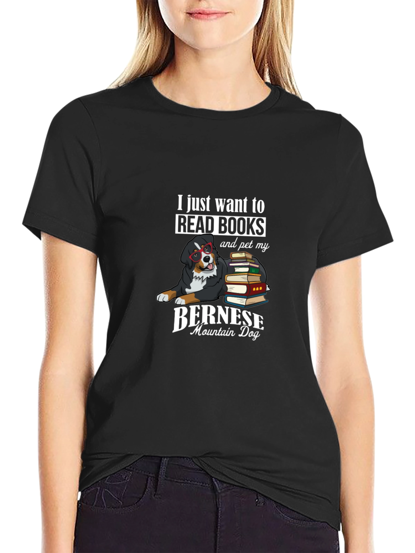 Bernese Mountain Dog Books T-Shirt