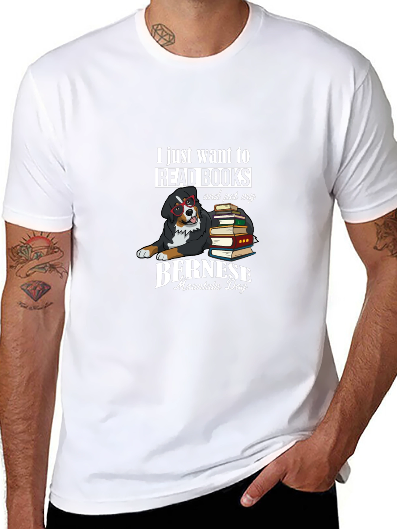 Bernese Mountain Dog Books T-Shirt