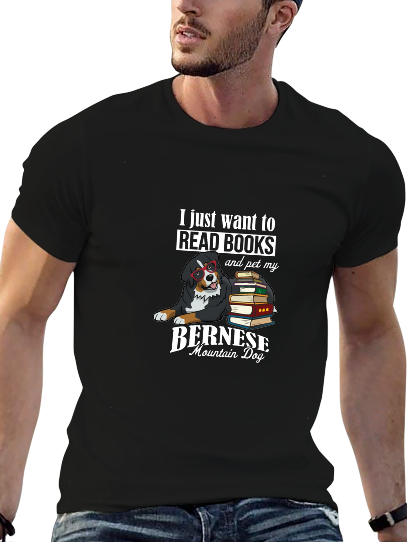 Bernese Mountain Dog Books T-Shirt