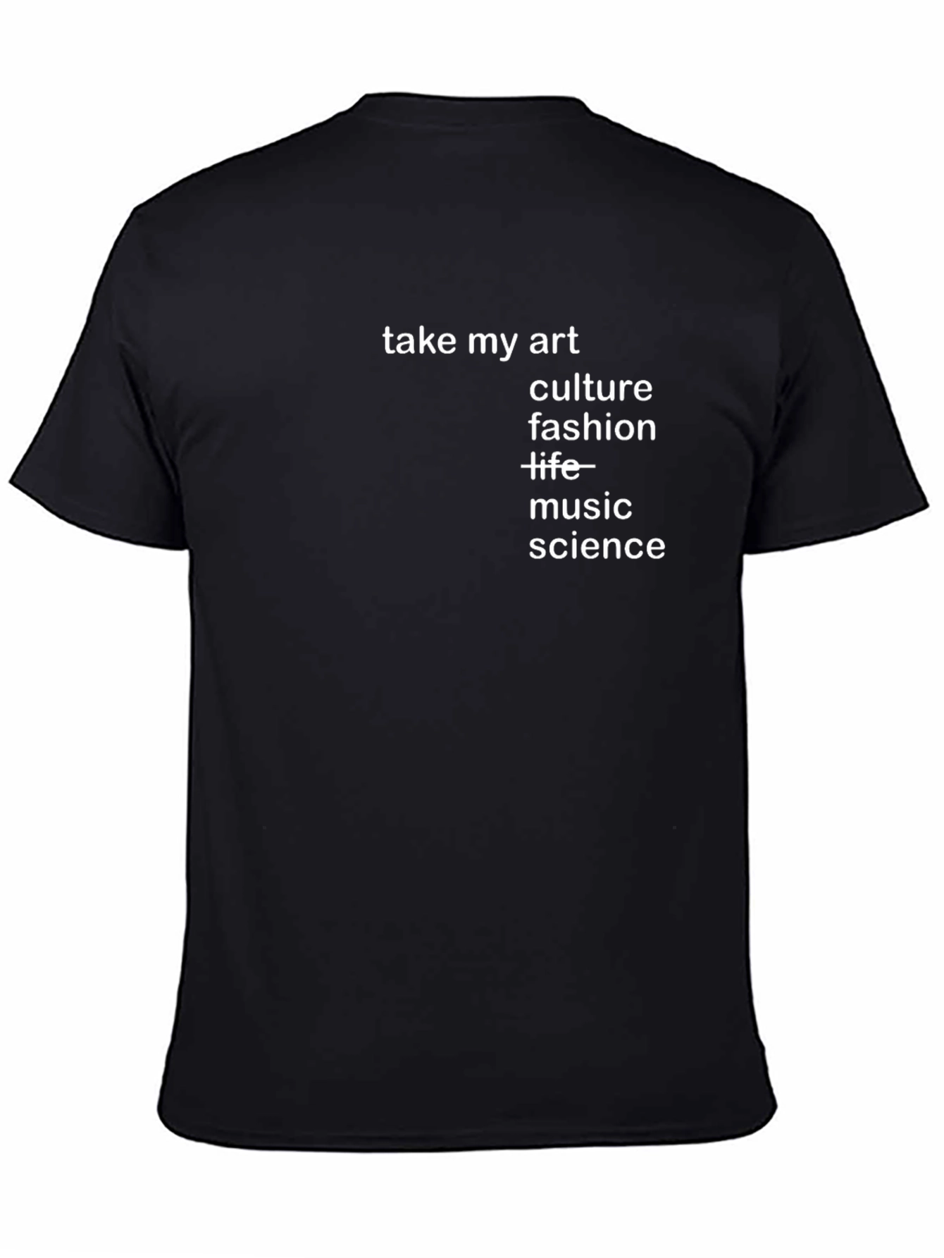Take My Art Black Graphic Tee