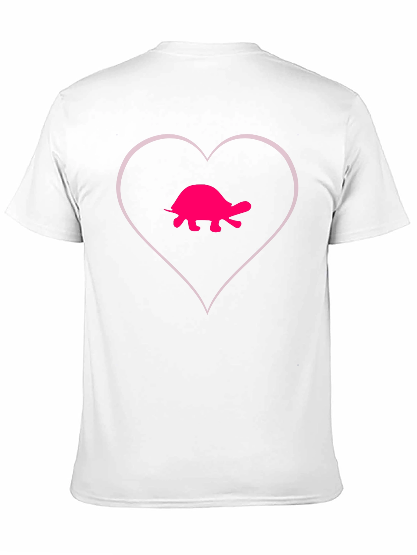 Turtle Heart Tee - Casual Black Cotton T-Shirt