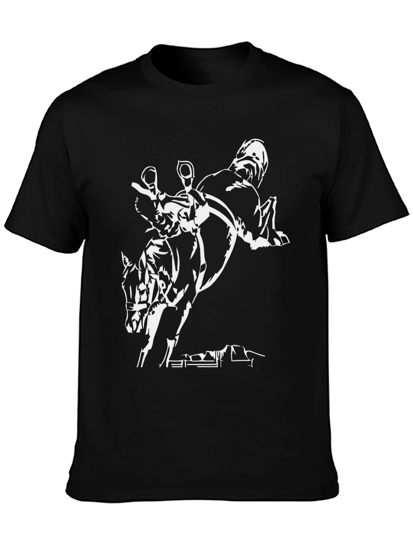 Equestrian Horse Jumping Graphic Tee