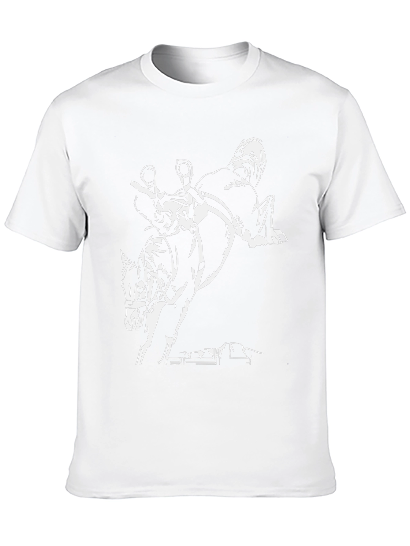Equestrian Horse Jumping Graphic Tee