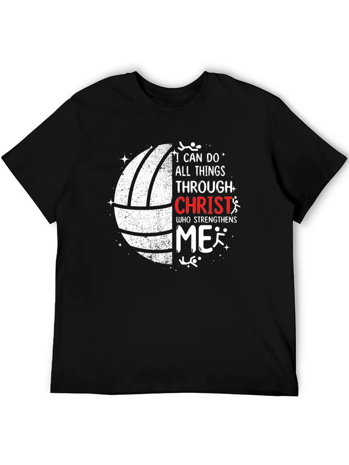 I Can Do All Things Through Christ Black T-Shirt