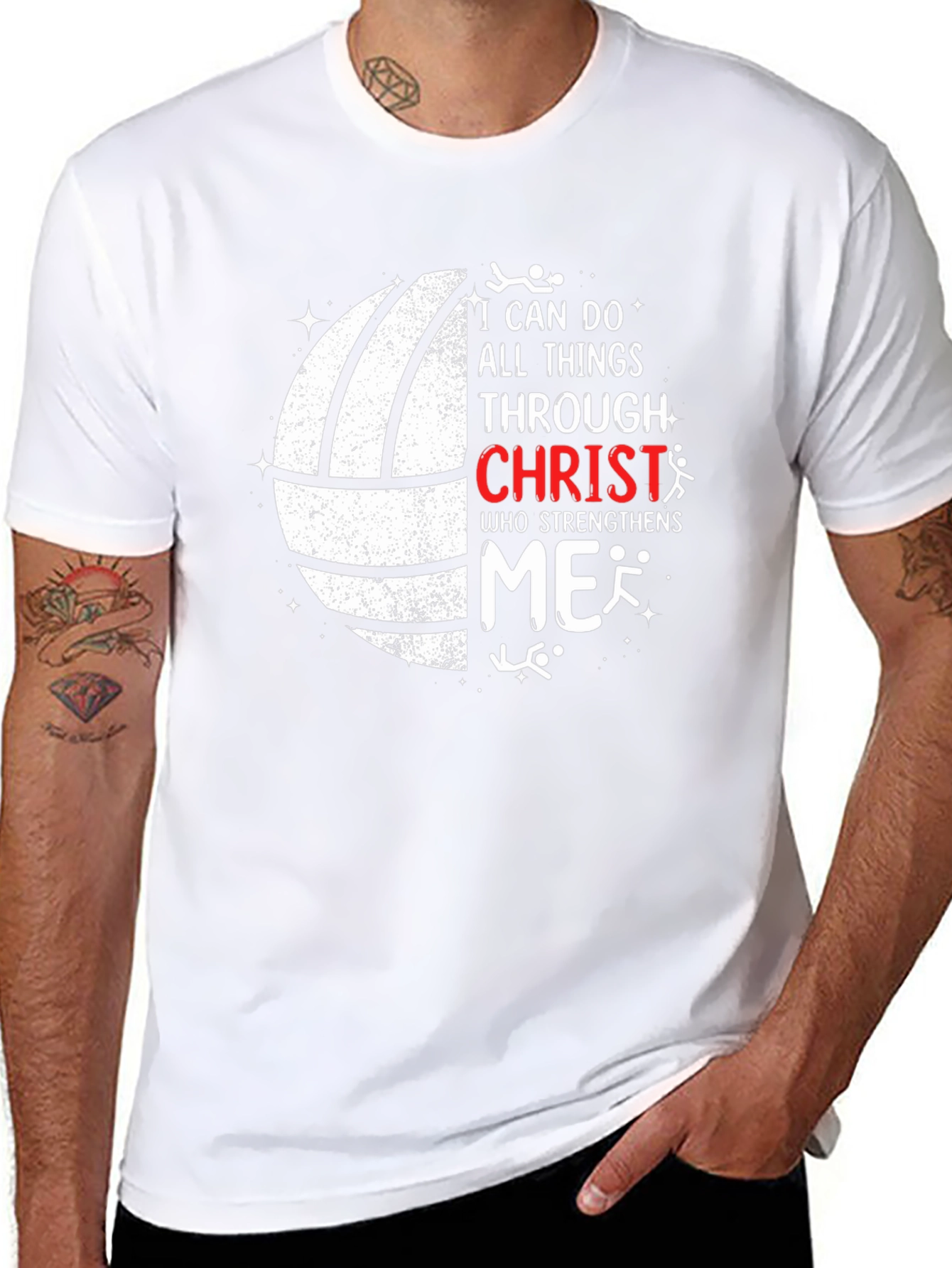 I Can Do All Things Through Christ Black T-Shirt