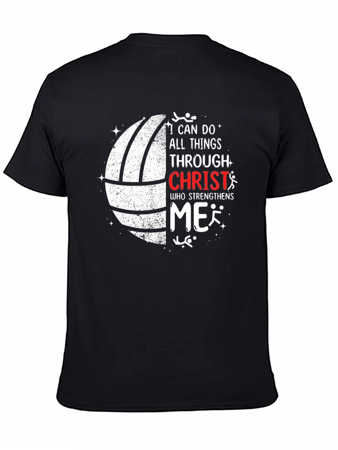 I Can Do All Things Through Christ Black T-Shirt