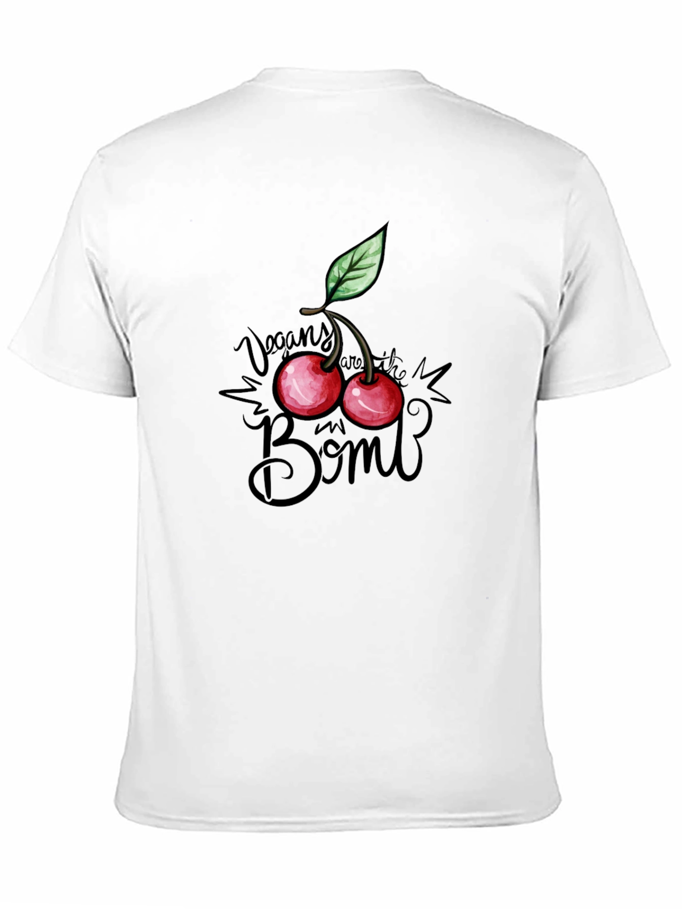 Vegan Cherry Bomb Graphic T-Shirt