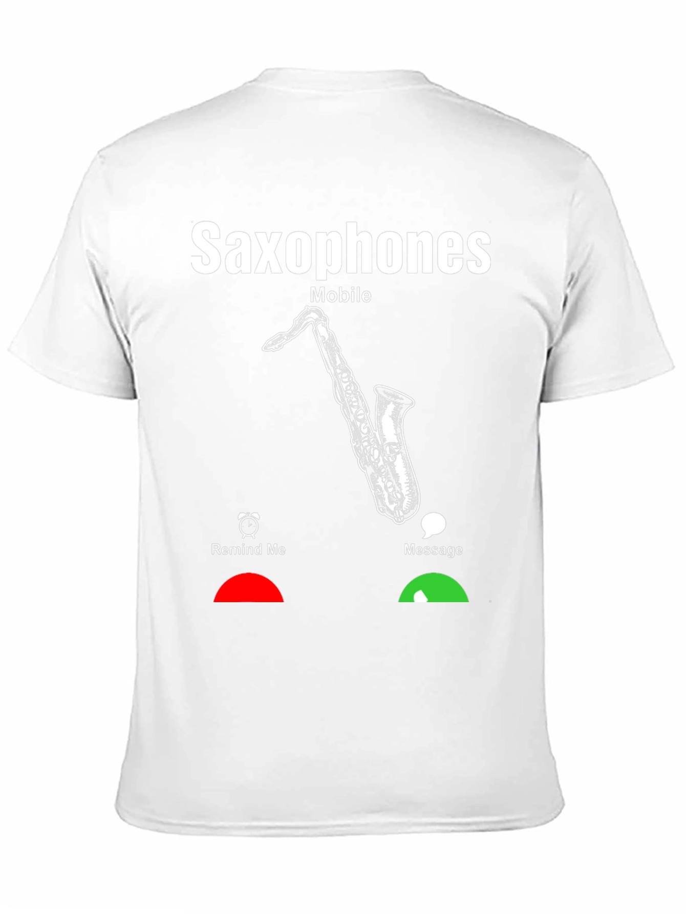 Saxophone Mobile T-Shirt - Music Lover Gift