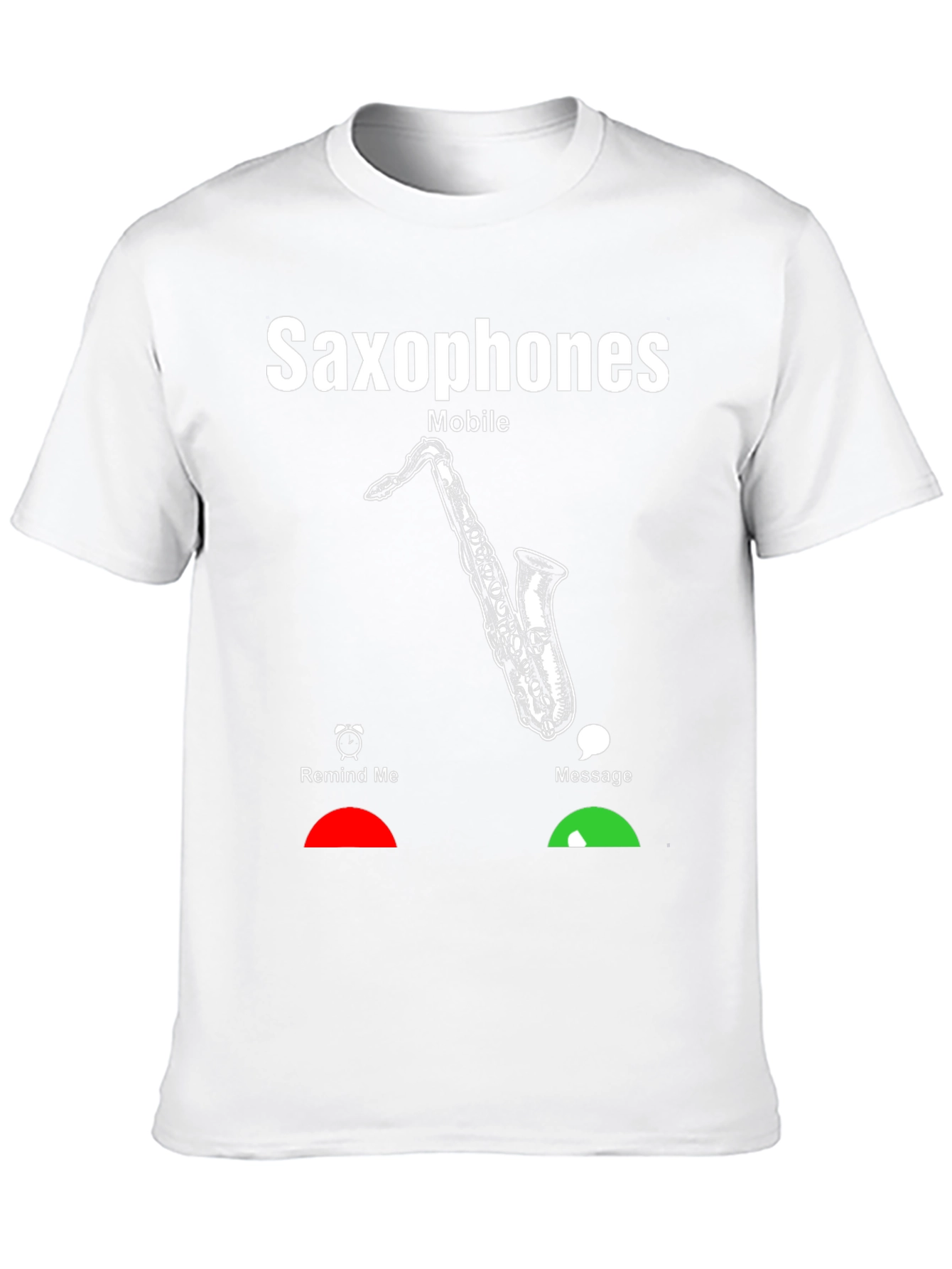 Saxophone Mobile T-Shirt - Music Lover Gift