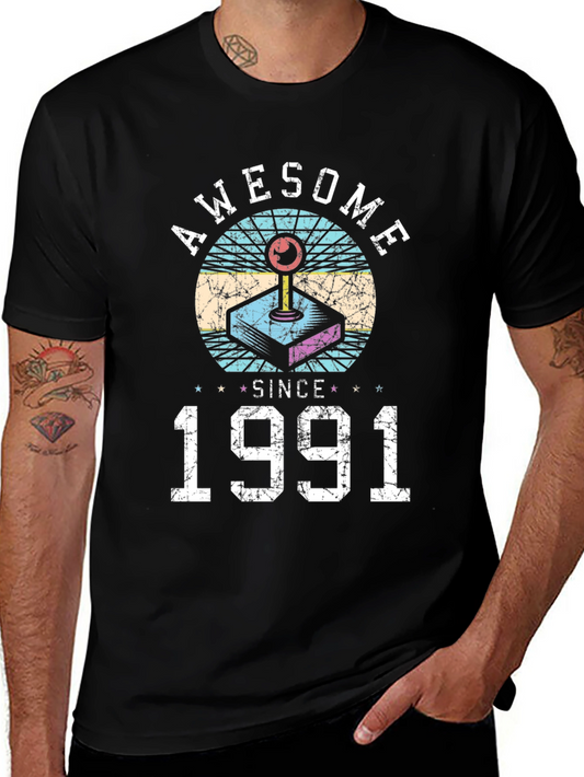 Awesome Since 1991 Retro Gaming T-Shirt