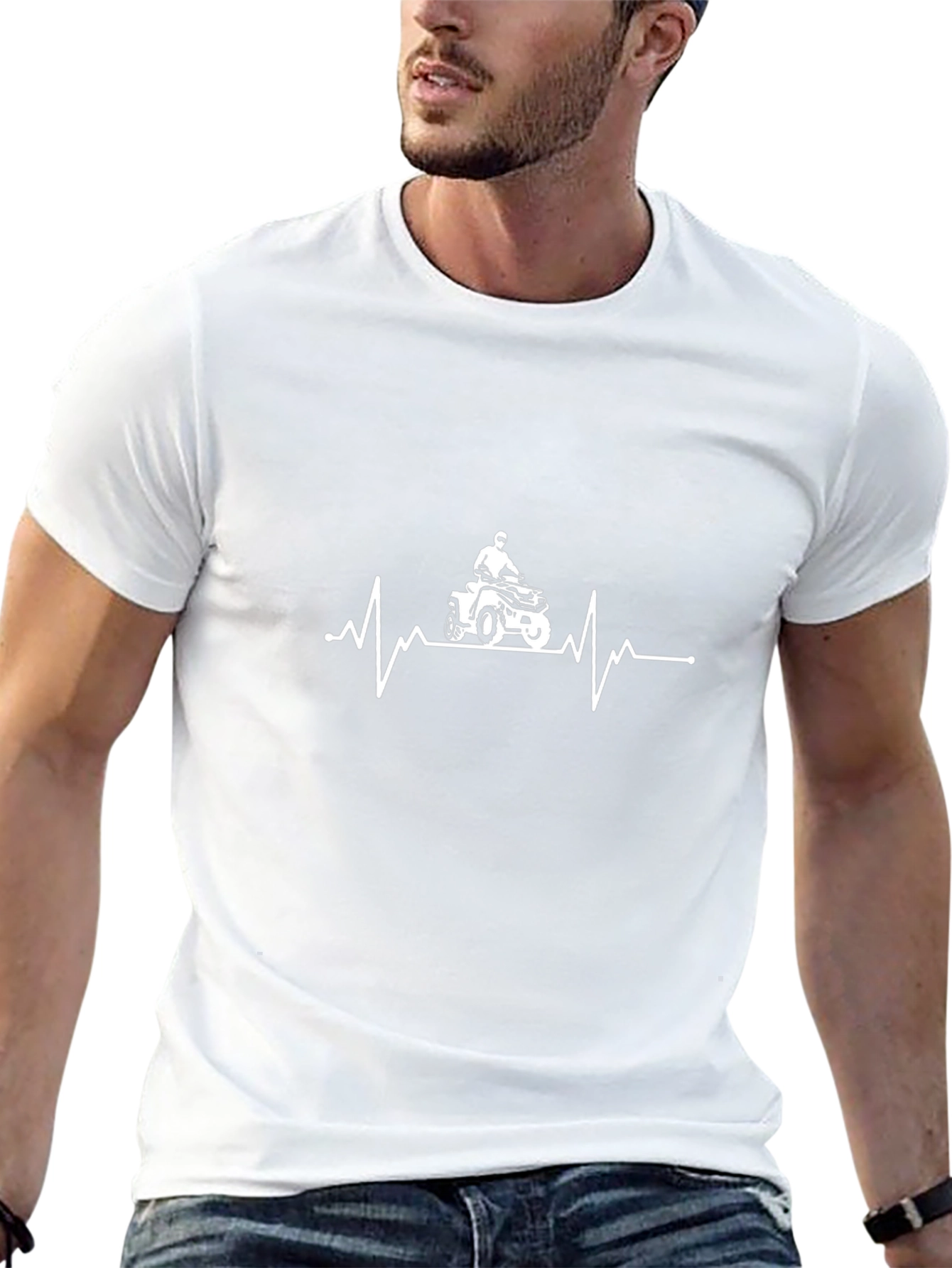 ATV Heartbeat Graphic Tee - Black