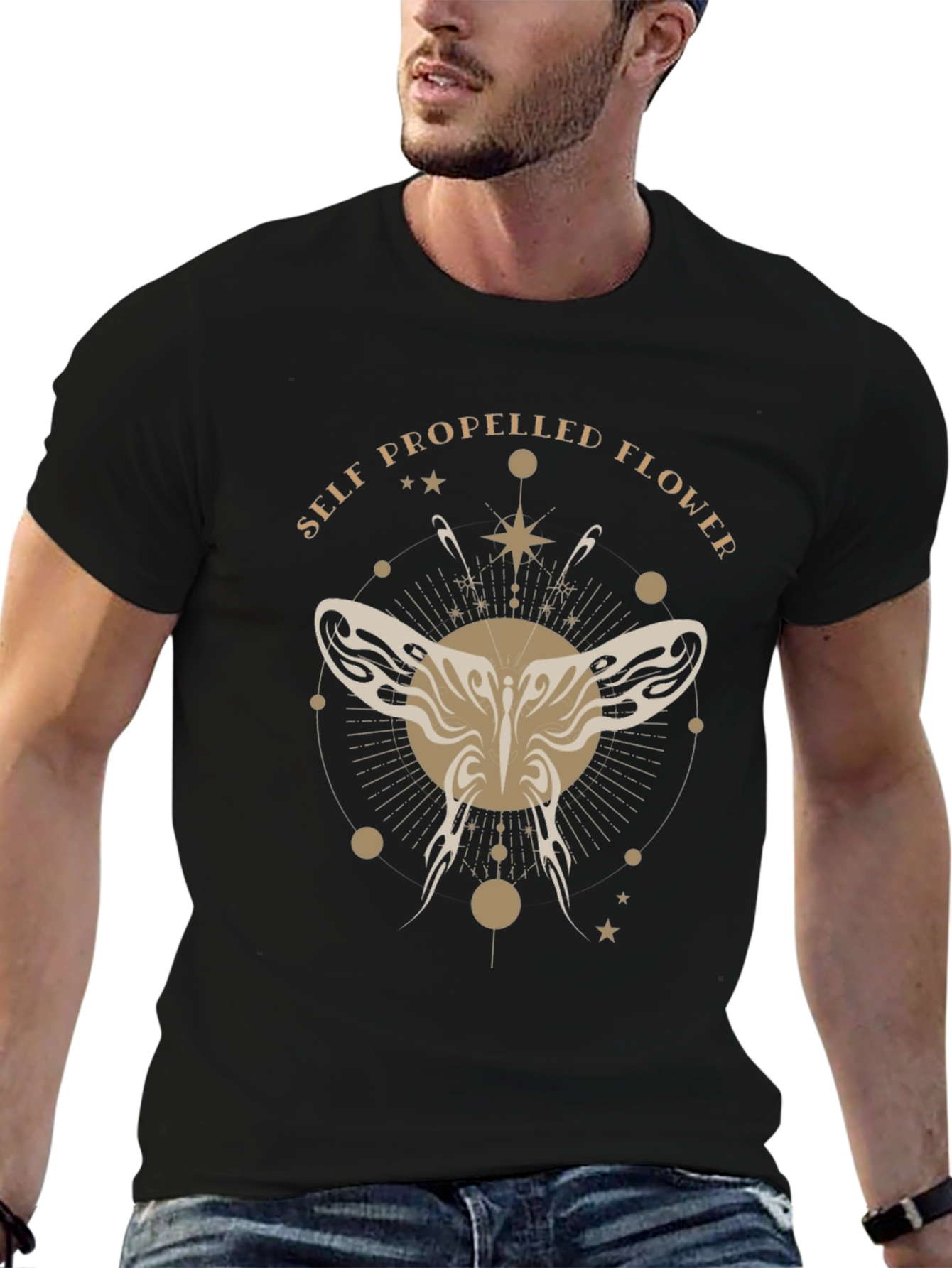 Self Propelled Flower Graphic T-Shirt