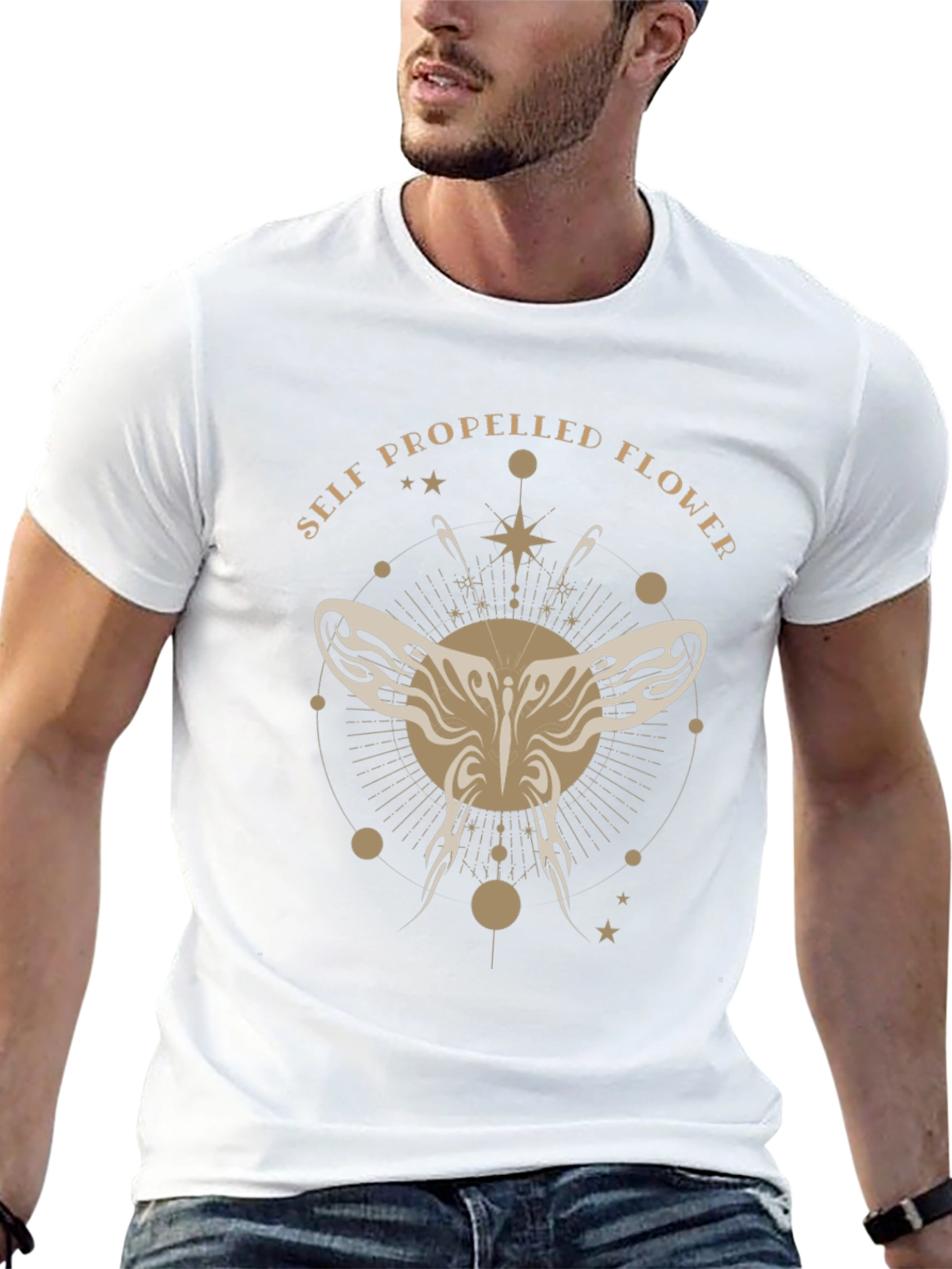 Self Propelled Flower Graphic T-Shirt