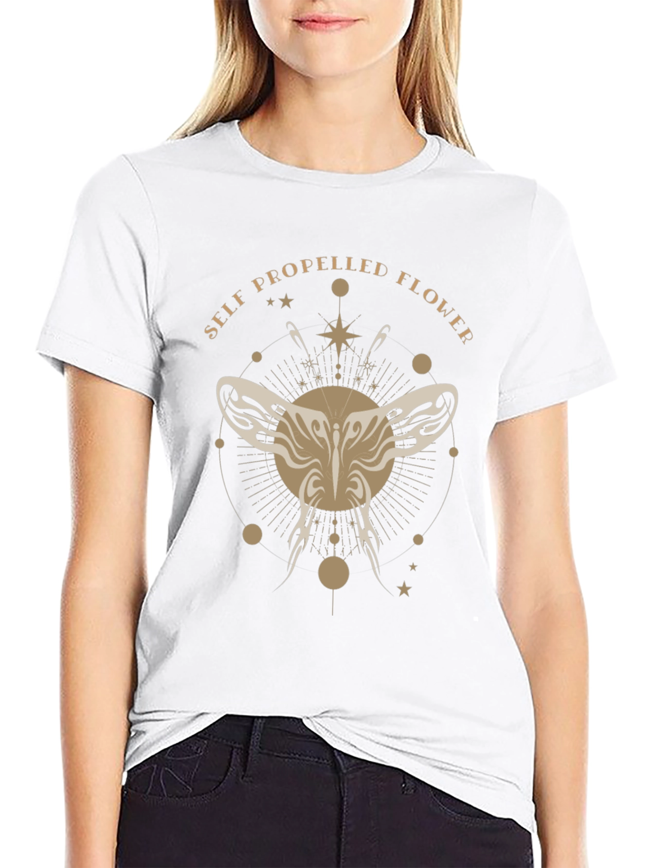 Self Propelled Flower Graphic T-Shirt