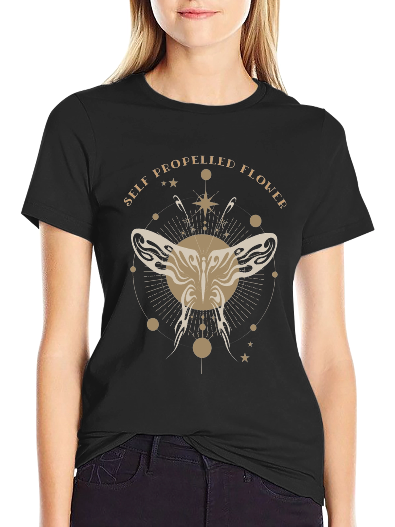Self Propelled Flower Graphic T-Shirt