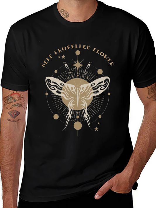 Self Propelled Flower Graphic T-Shirt