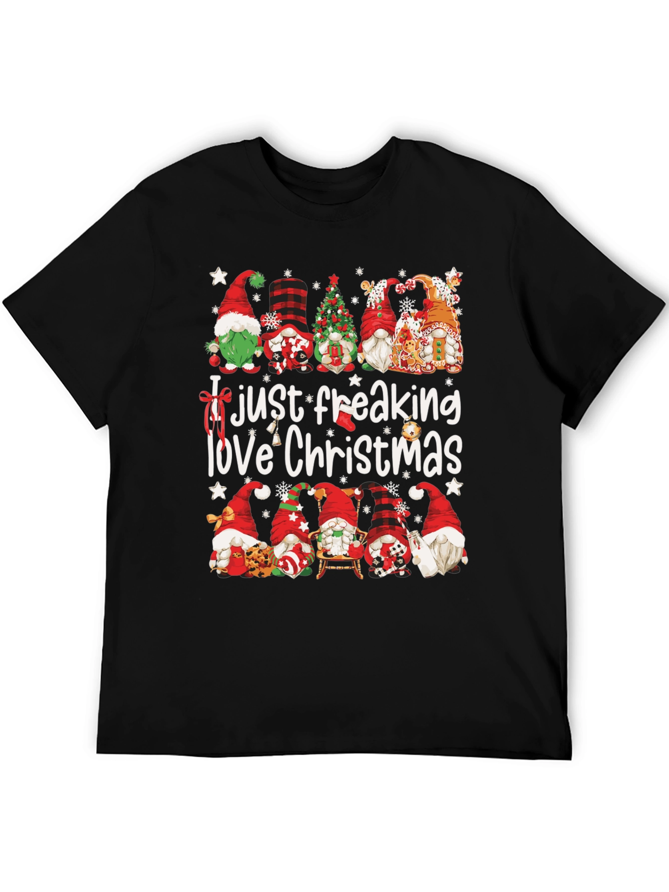 Funny Christmas Gnome Graphic Tee