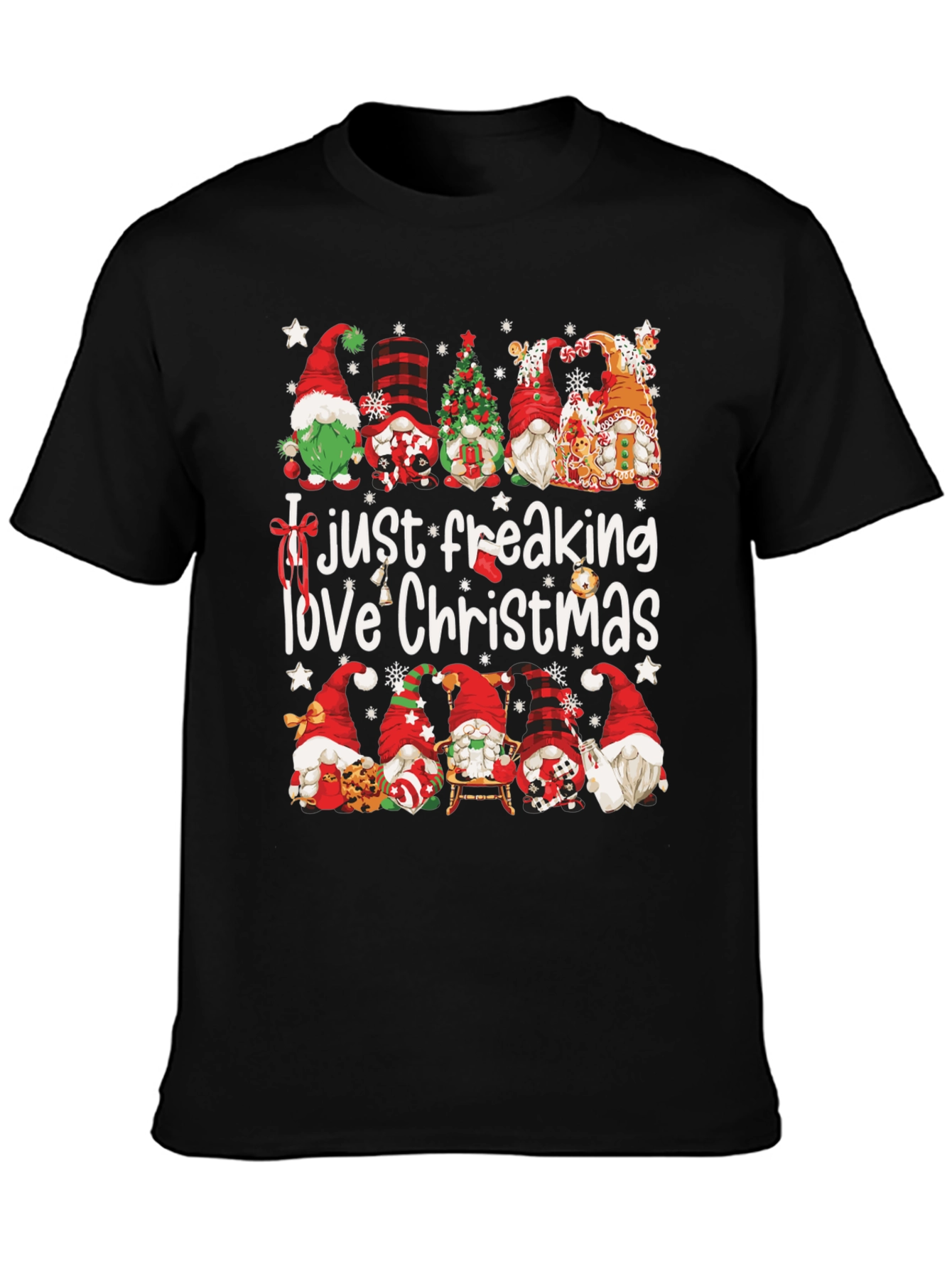 Funny Christmas Gnome Graphic Tee